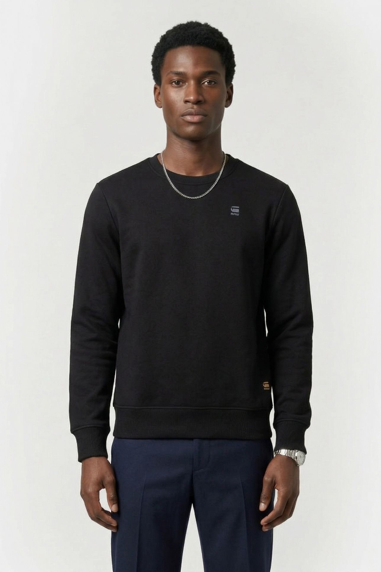 CORE CREW SWEAT L/S DK BLACK 1