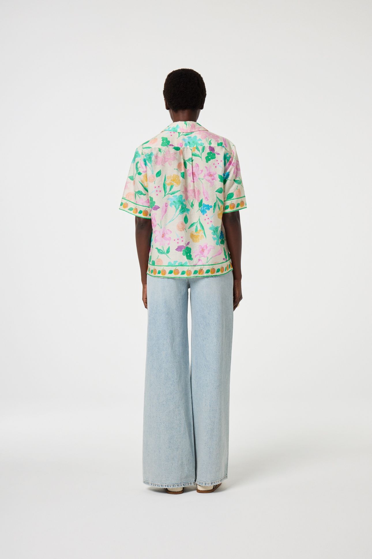 BROCK BLOUSE WARM WHITE/GREEN GLO 2