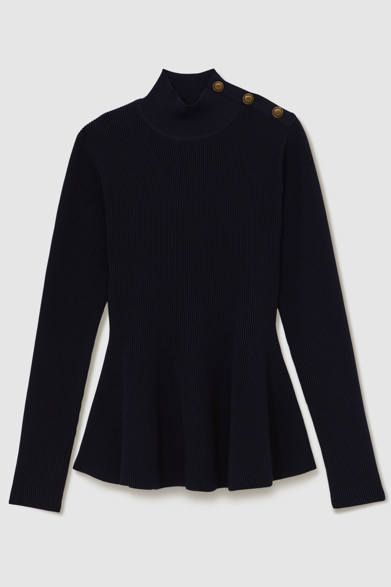 PEPLUM KNIT NAVY 4