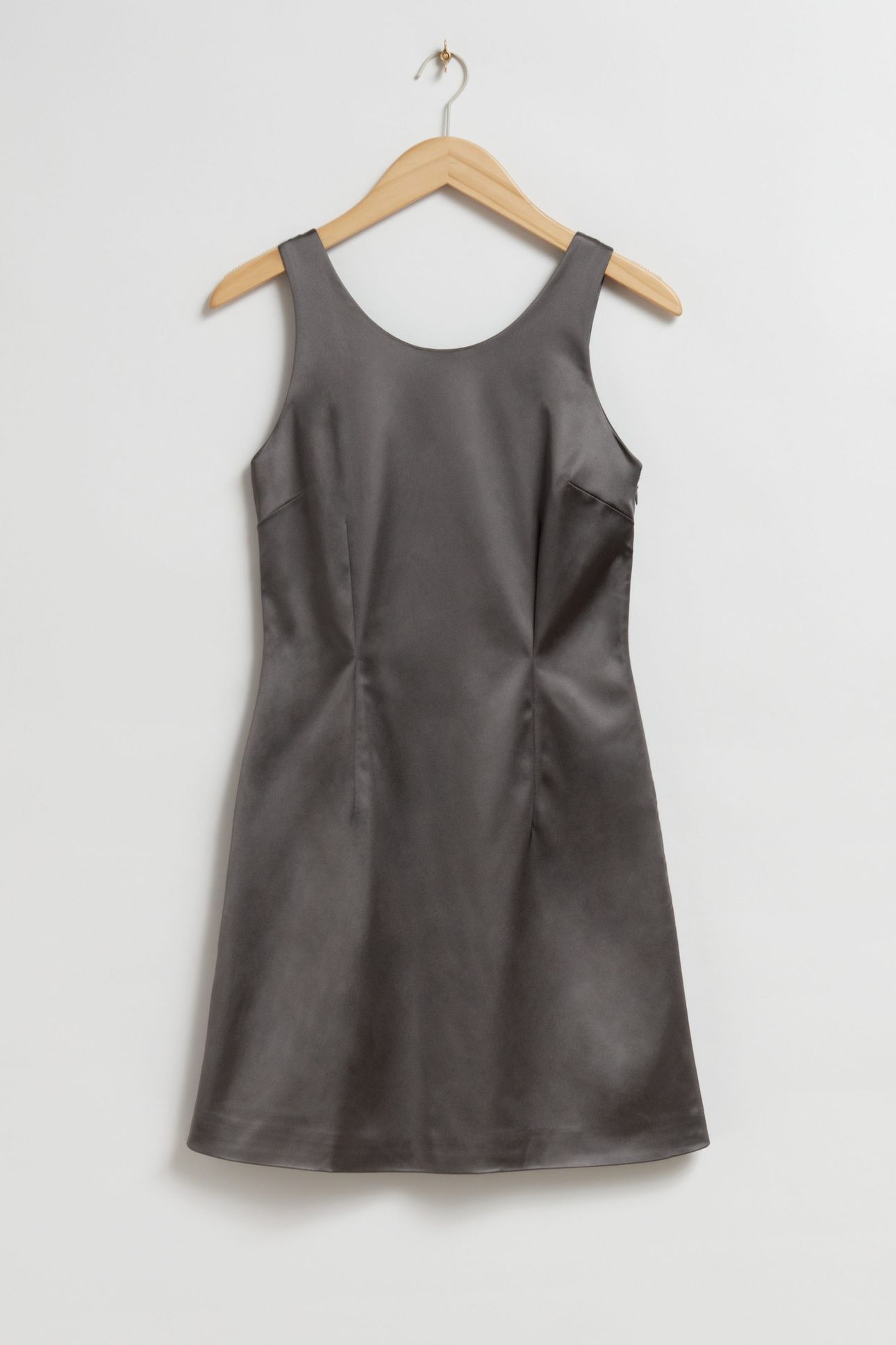 ELLI SATIN DRESS GREY 3