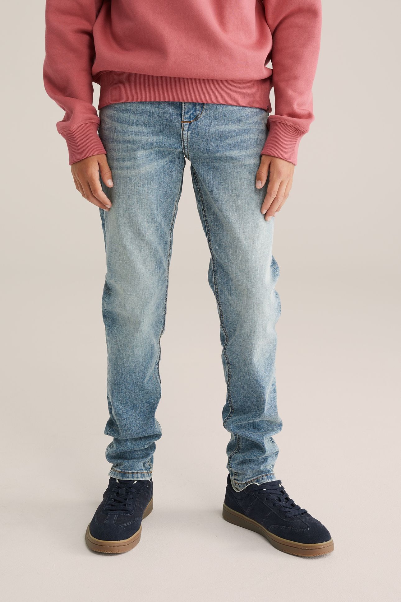 5-POCKET MID WAIST BLUE 2