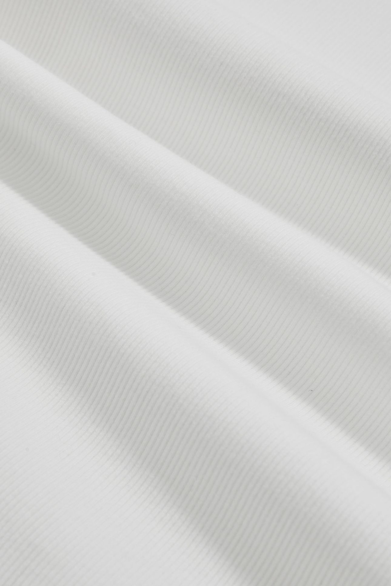 RIB FUNNEL NECK TOP WHITE 4