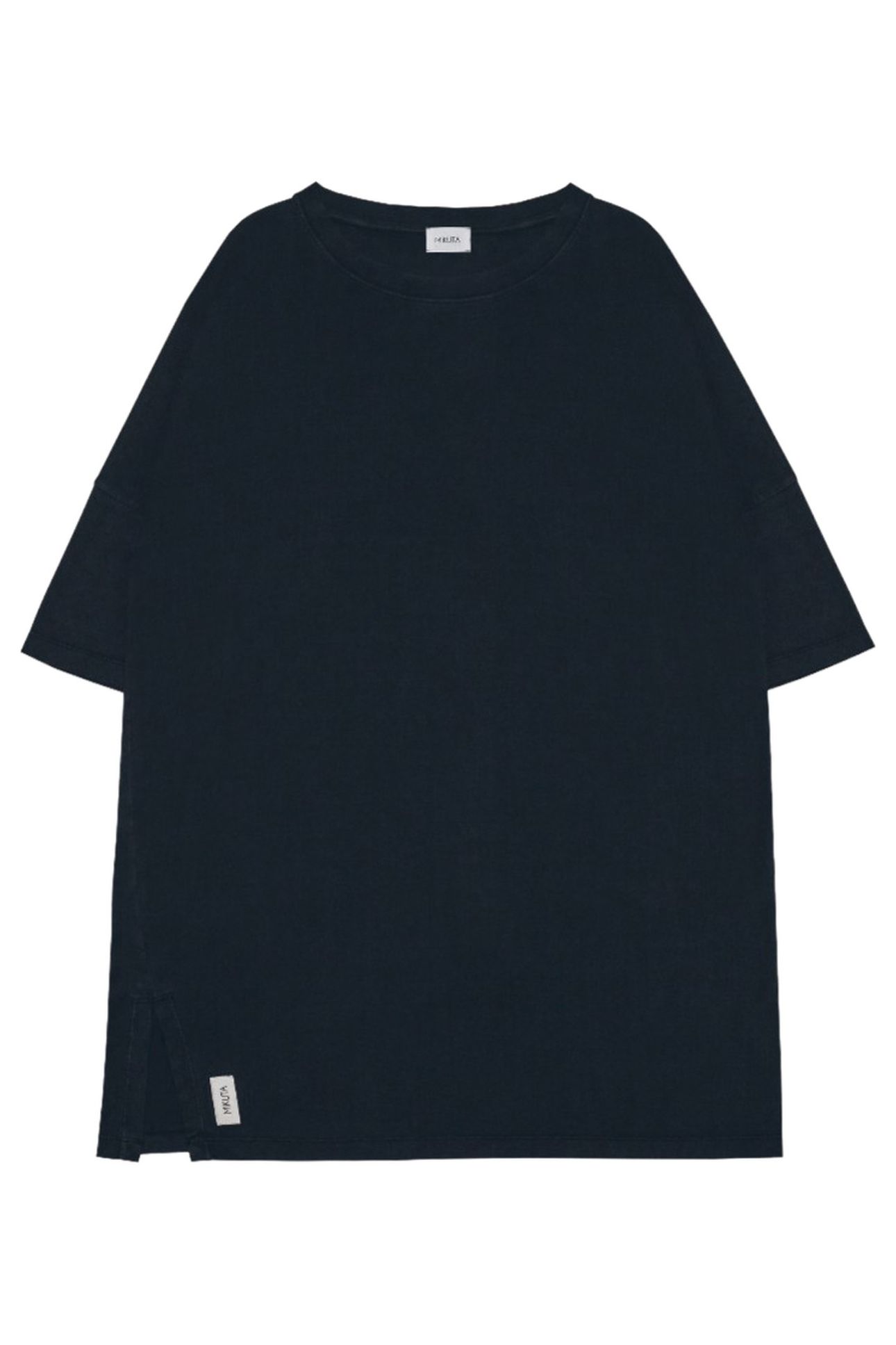 THE DARK SHORT LOOSE T-SHIRT DRESS BLACK 3
