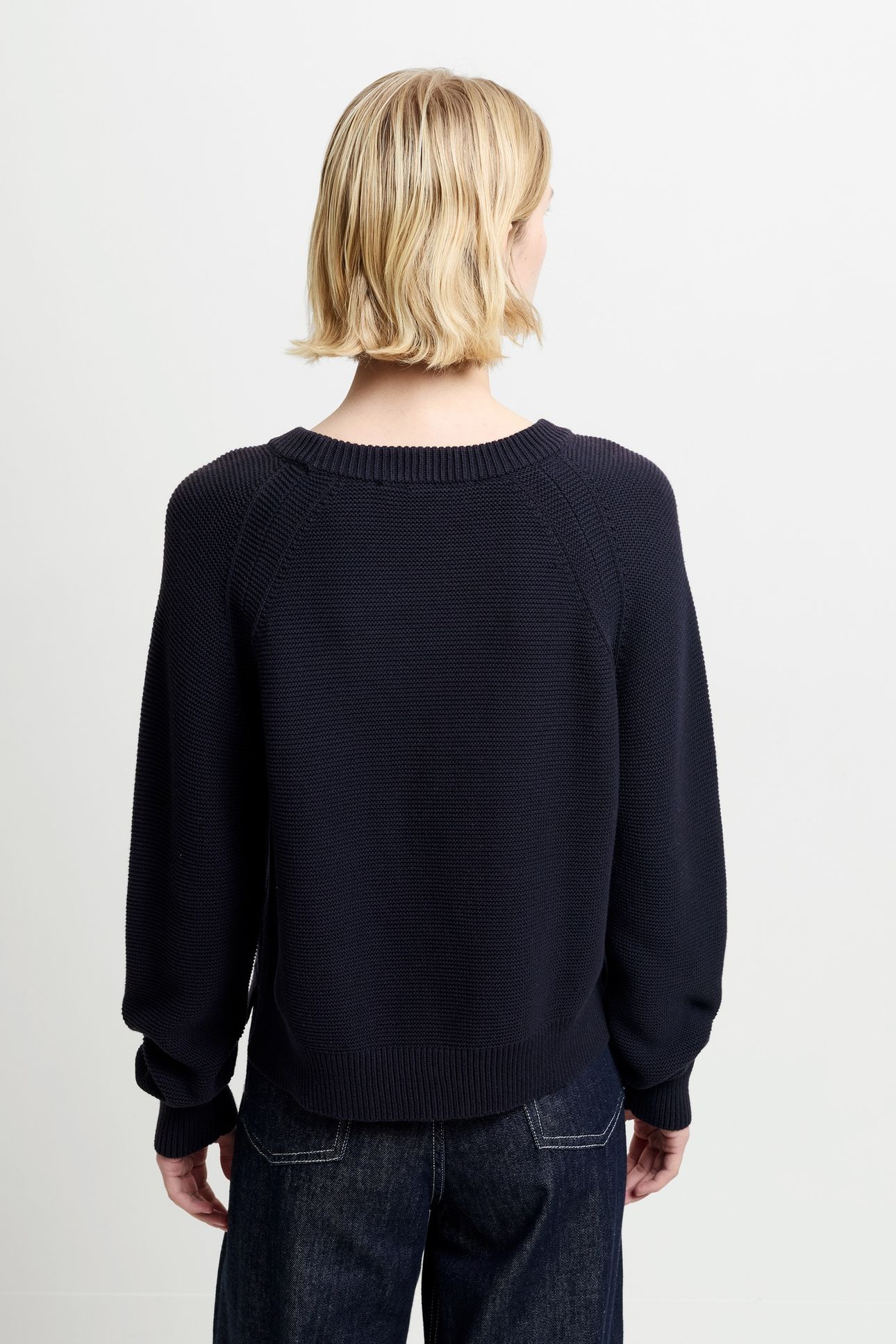 LILLY MOZART CREW NECK JUMPER UTILITY BLUE 3