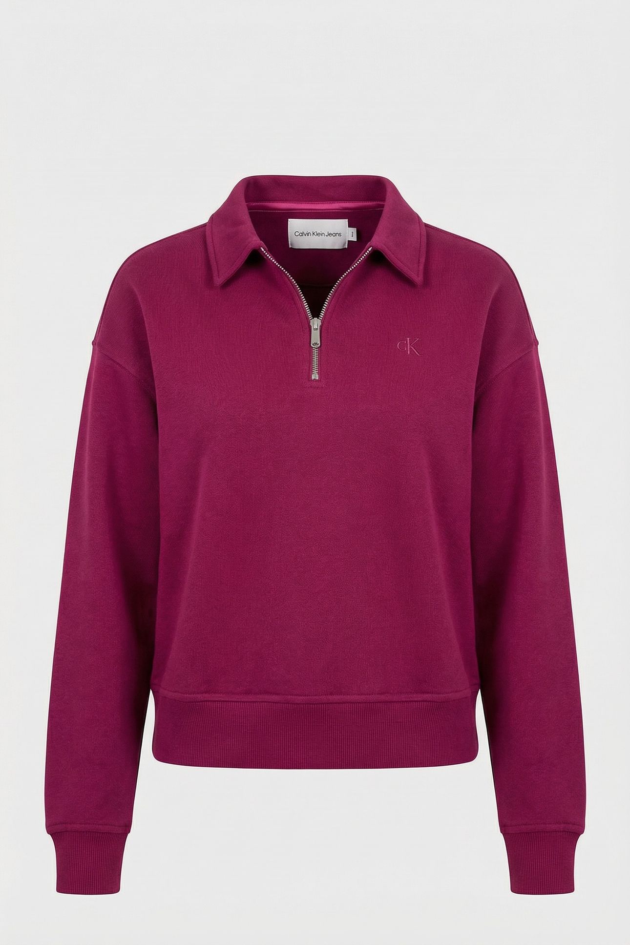 LS ARCHIVE TERRY 1/4 ZIP POLO BERRY GLAZE 3