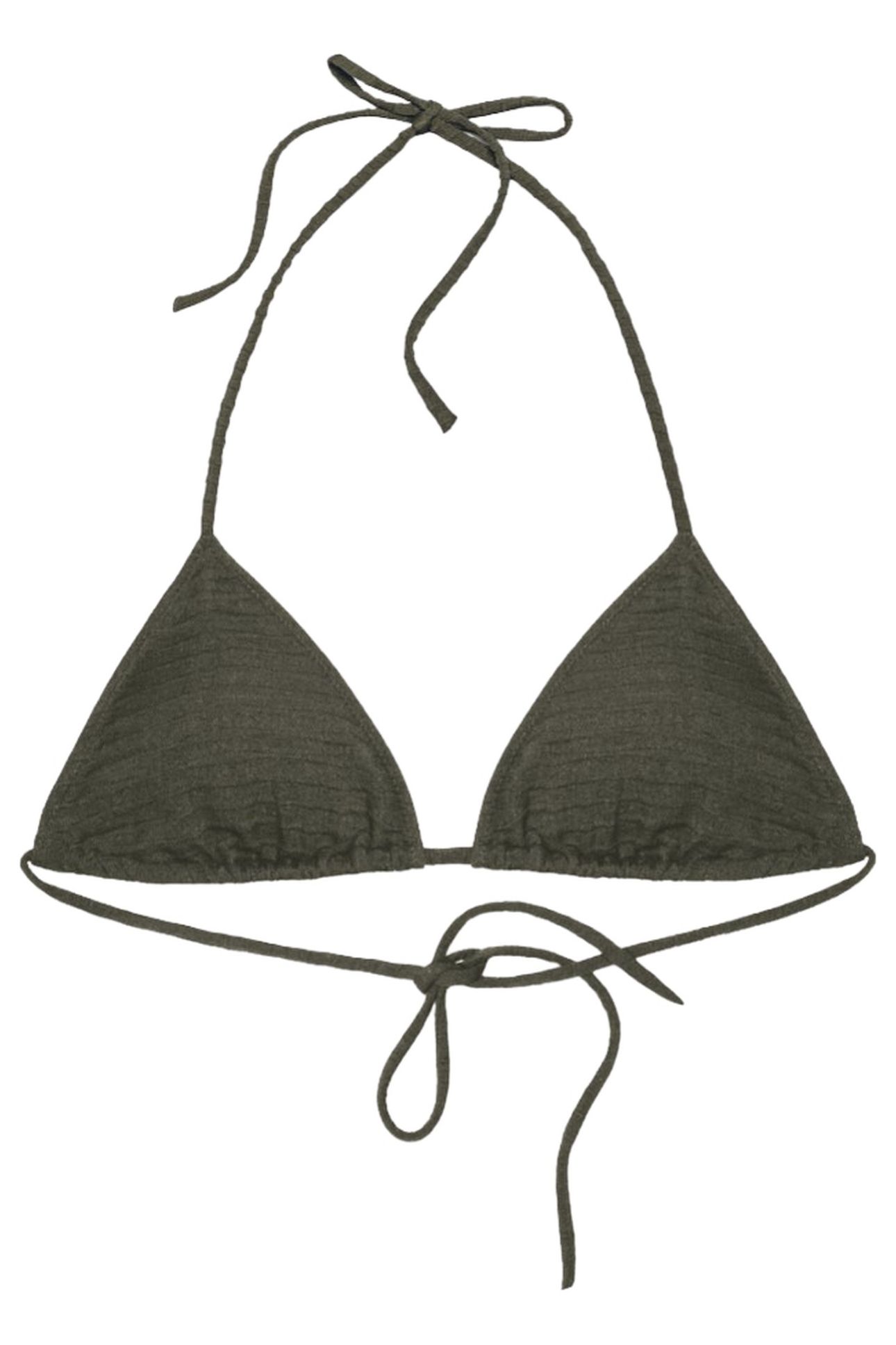THE GREEN TRIANGLE BIKINI TOP GREEN 1