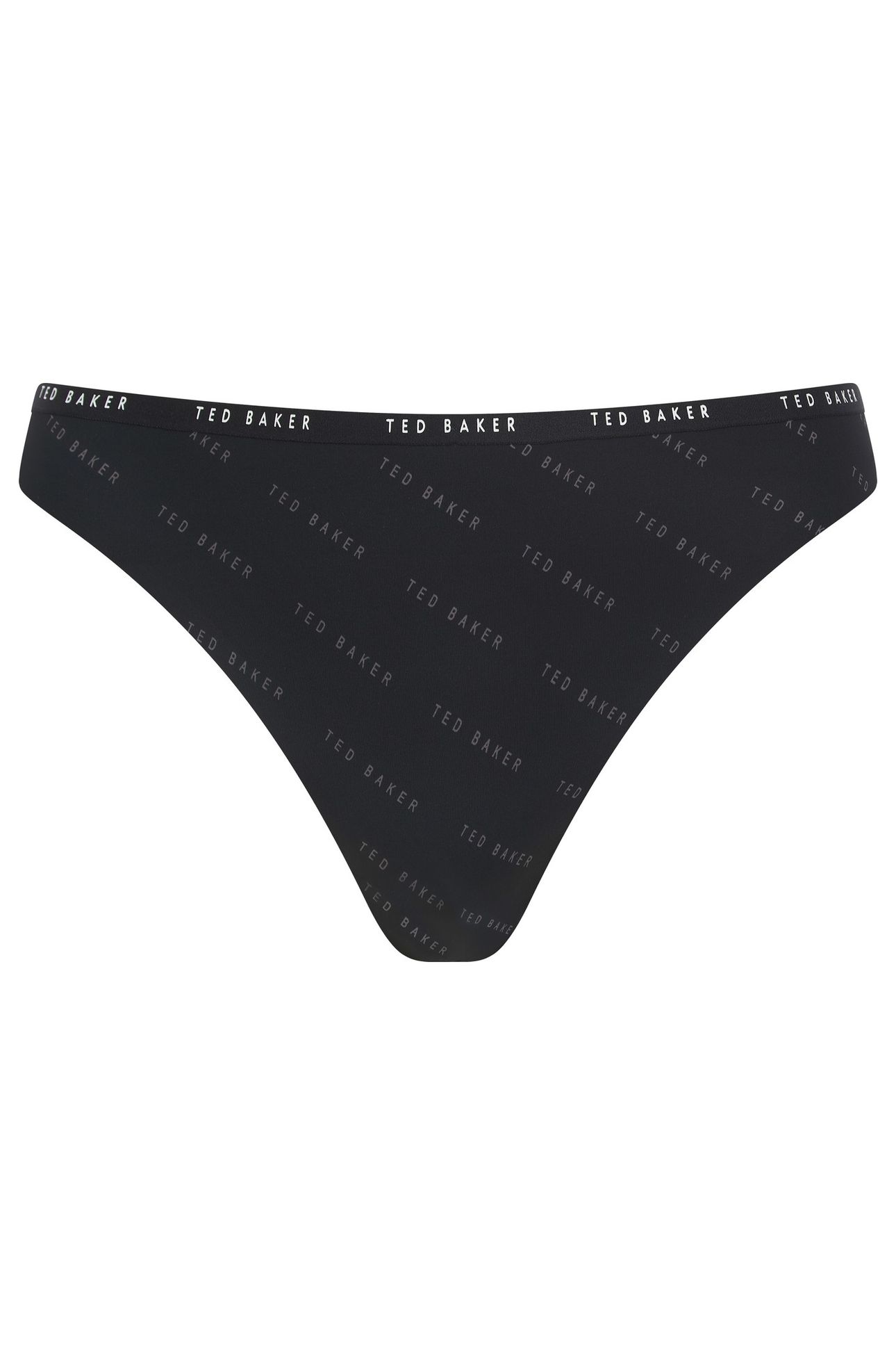 INDIE 3PK EMBOSSED THONG NO SHOW WHITE/BLACK/CREAM 2