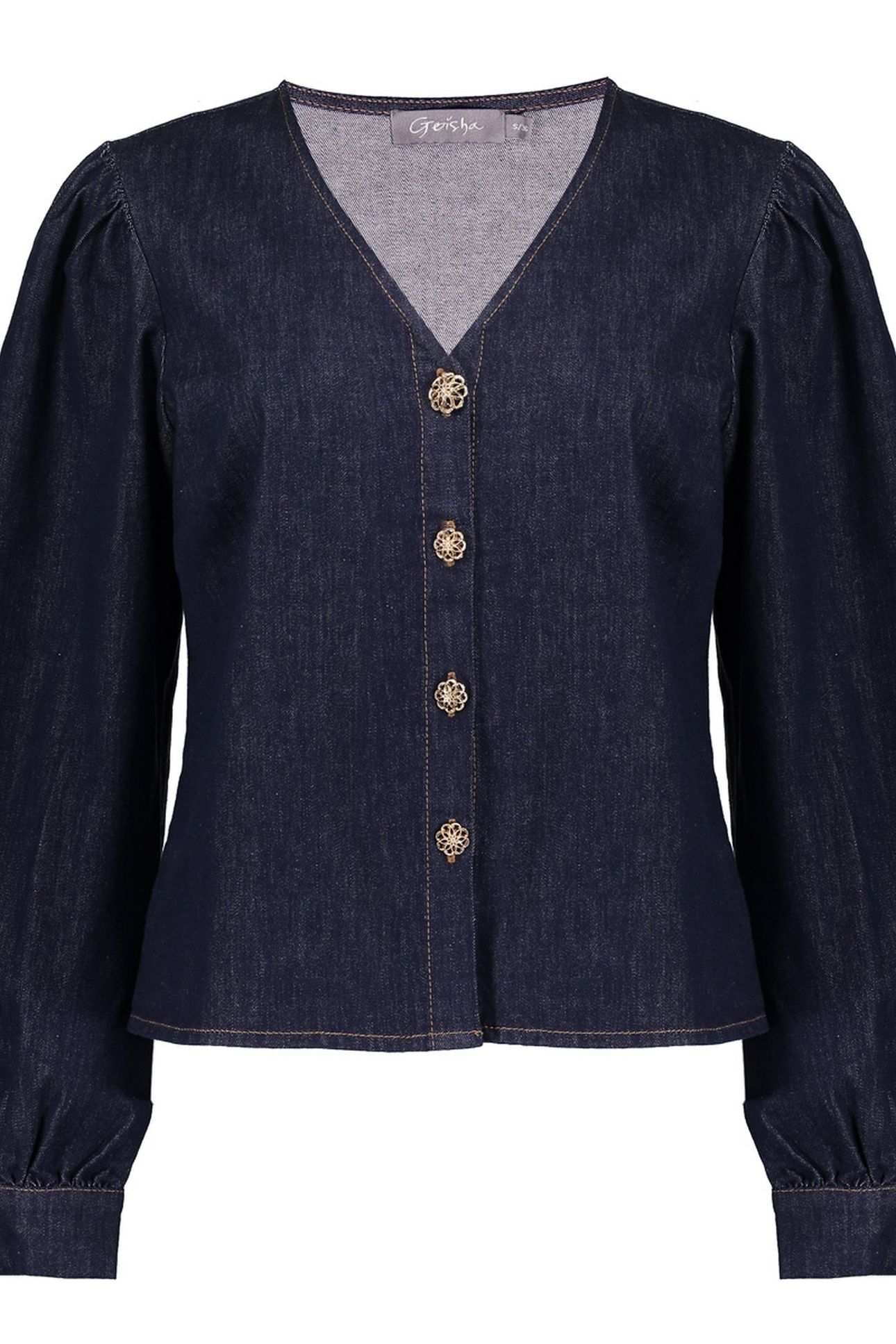 BLOUSE DENIM DARK BLUE DENIM 1