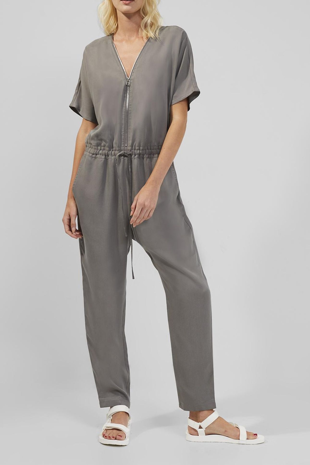 AIRIETTA LYOCELL JUMPSUIT WARM GRAPHITE 1