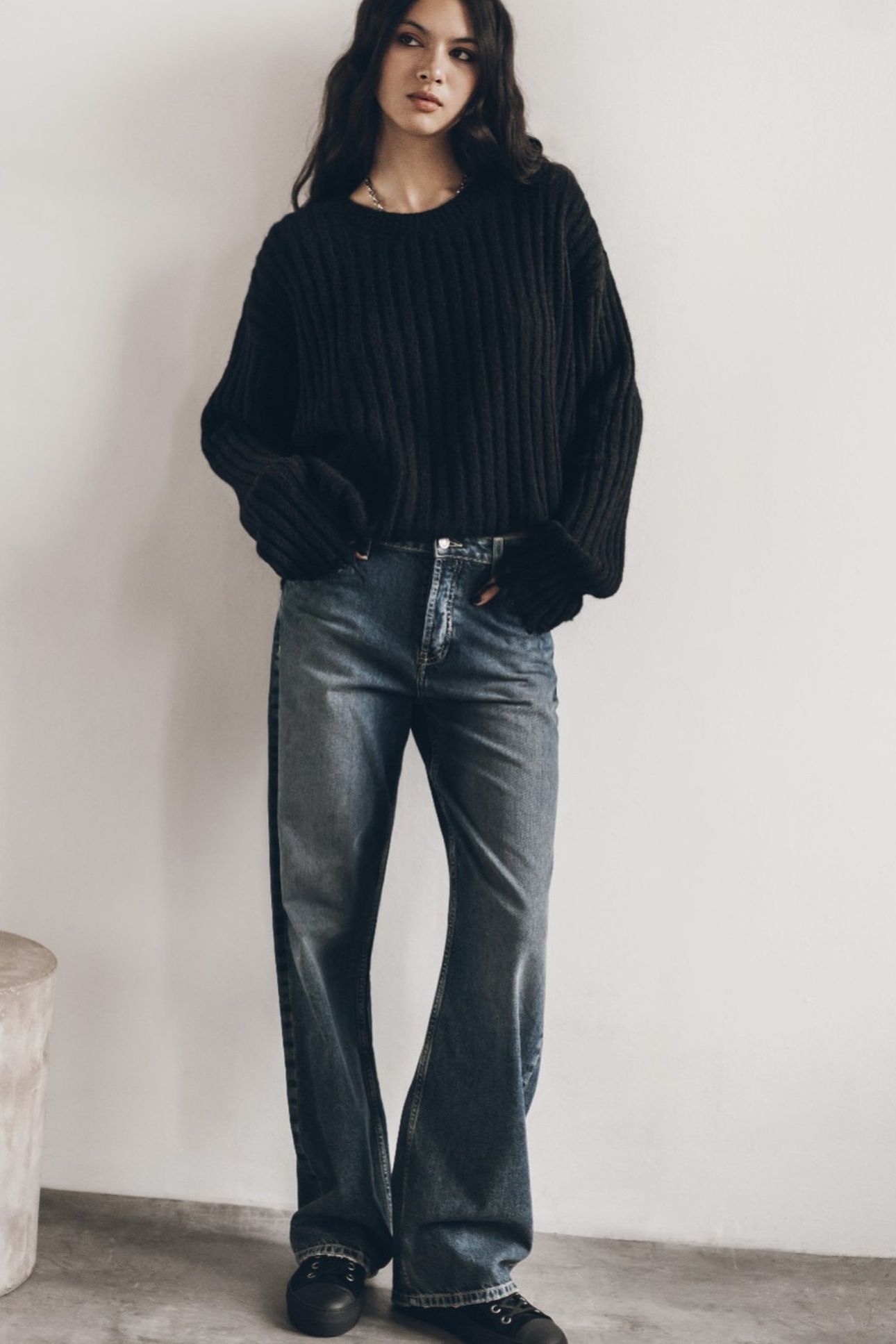 THE DARK BLUE LOOSE JEANS BLUE 2