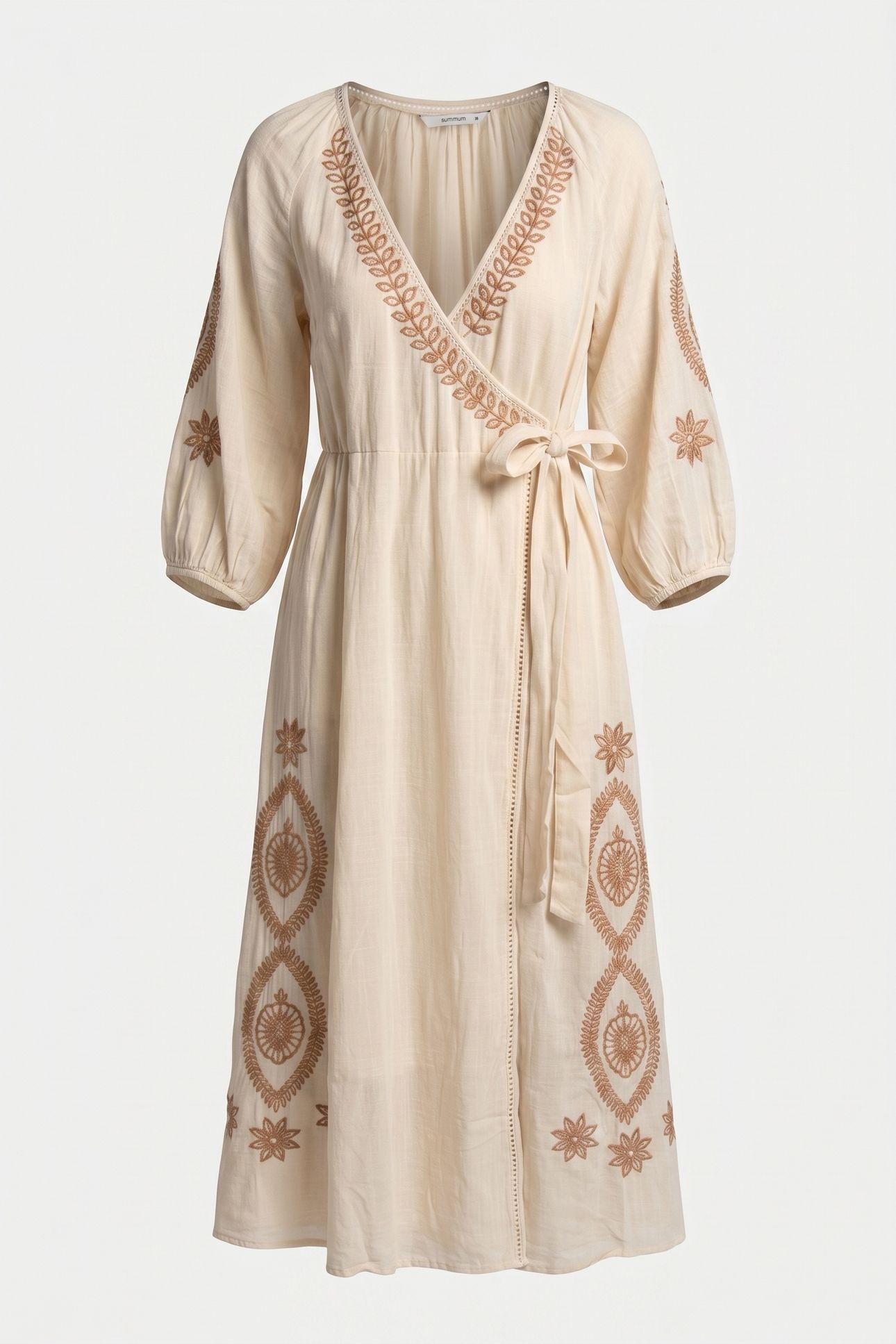 FLASH DRESS EMBROIDERED IVORY 3