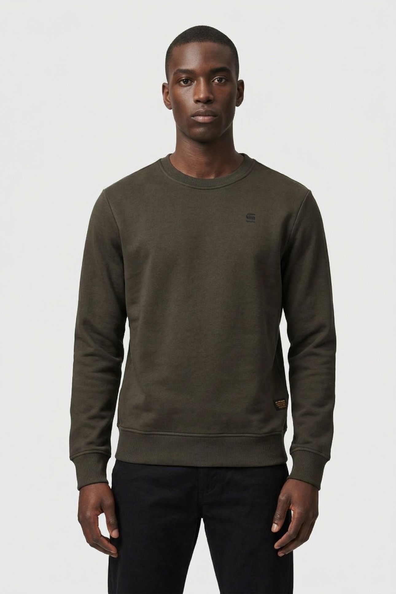 CREW SLIM SWEAT L/S GREY 1