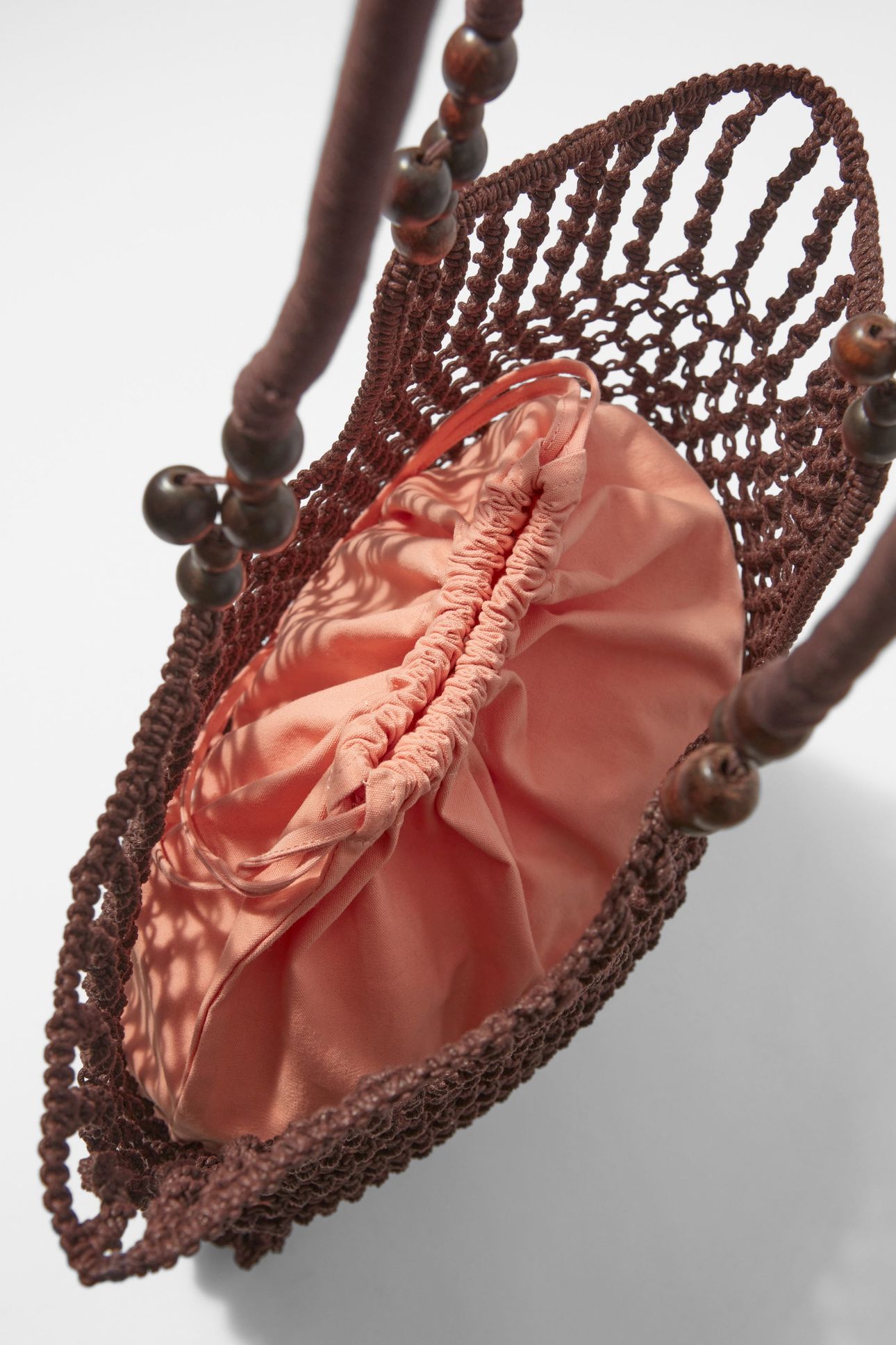 TIANA TOTE CROCHE BROWN 5