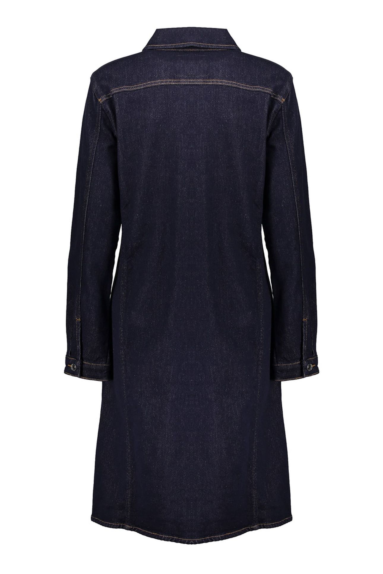 LONG DRESS JACKET DARK BLUE DENIM STONEWASH 2