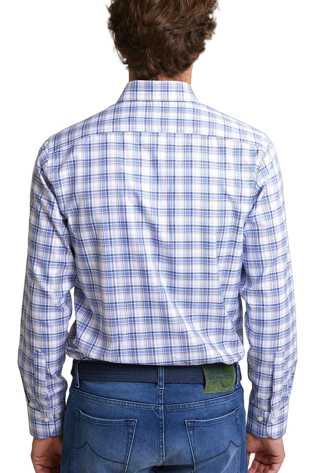CUSTOM FIT CHECKED SHIRT MULTI 4
