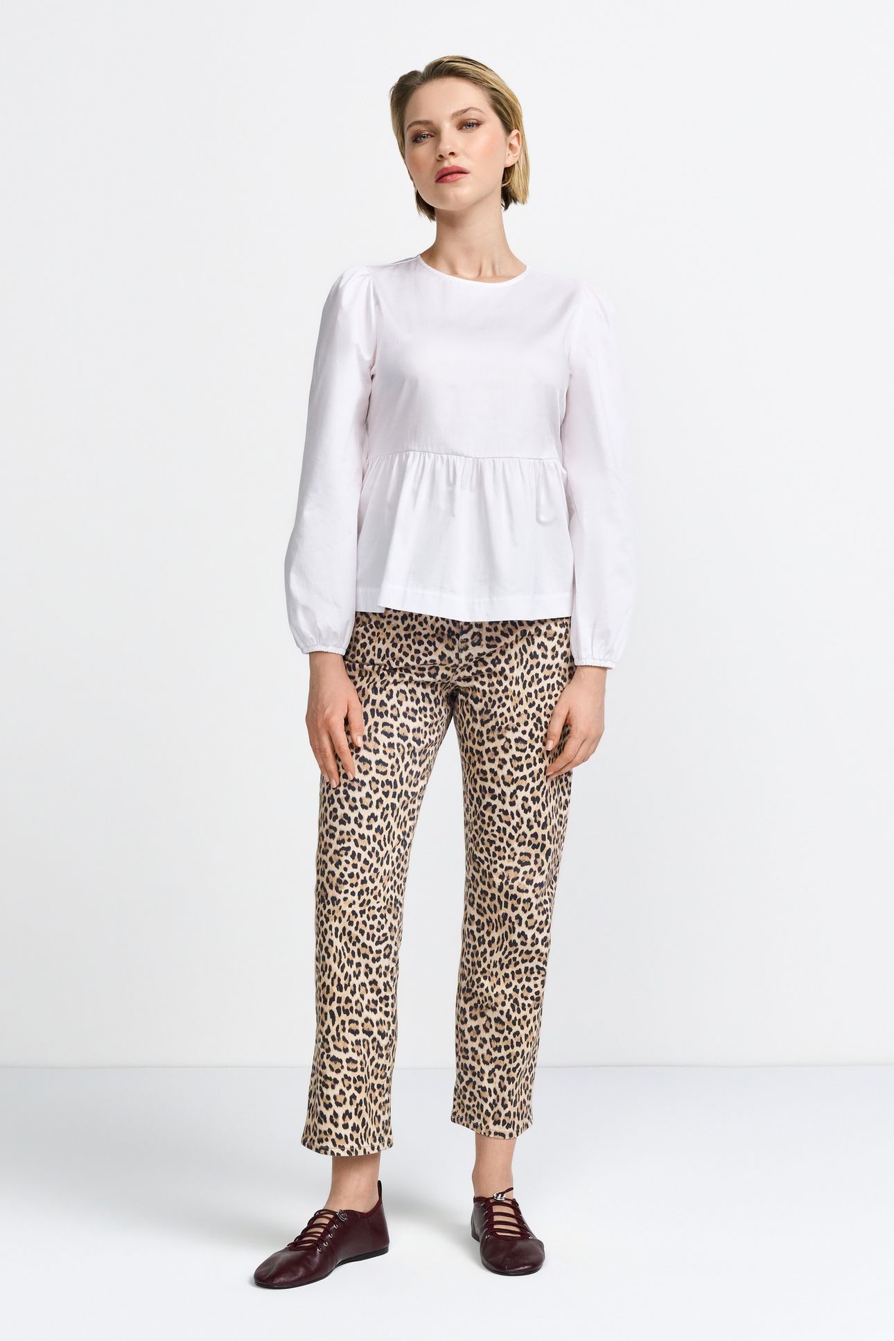 VINTAGE STRAIGHT LEOPARD PRINT CAFFEE LATTE 1