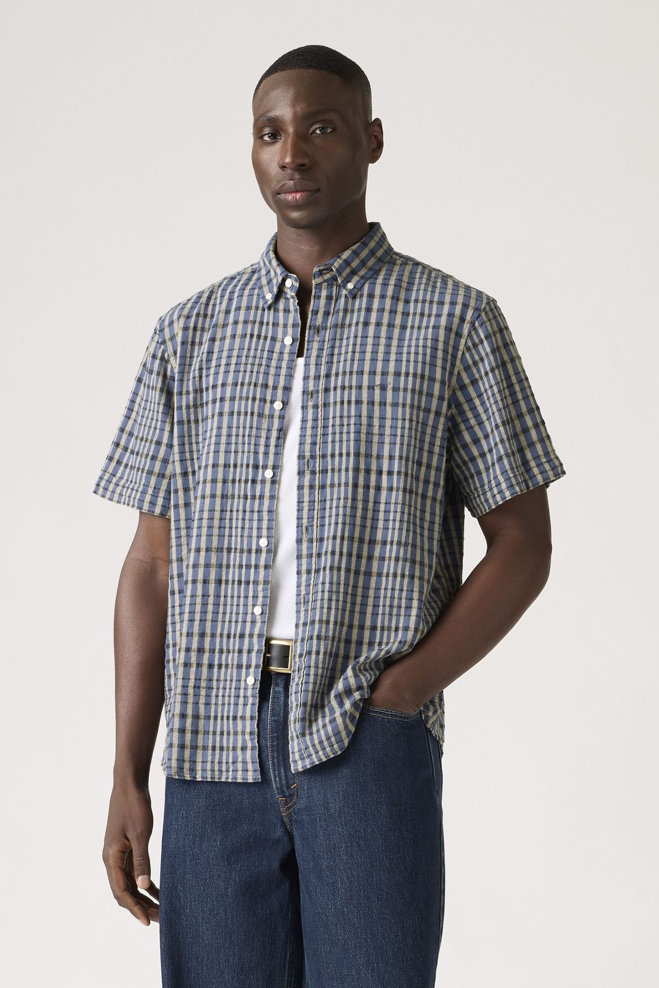 SHORT SLEEVE AUTHENTIC BUTTON-DOWN SHIRT 2