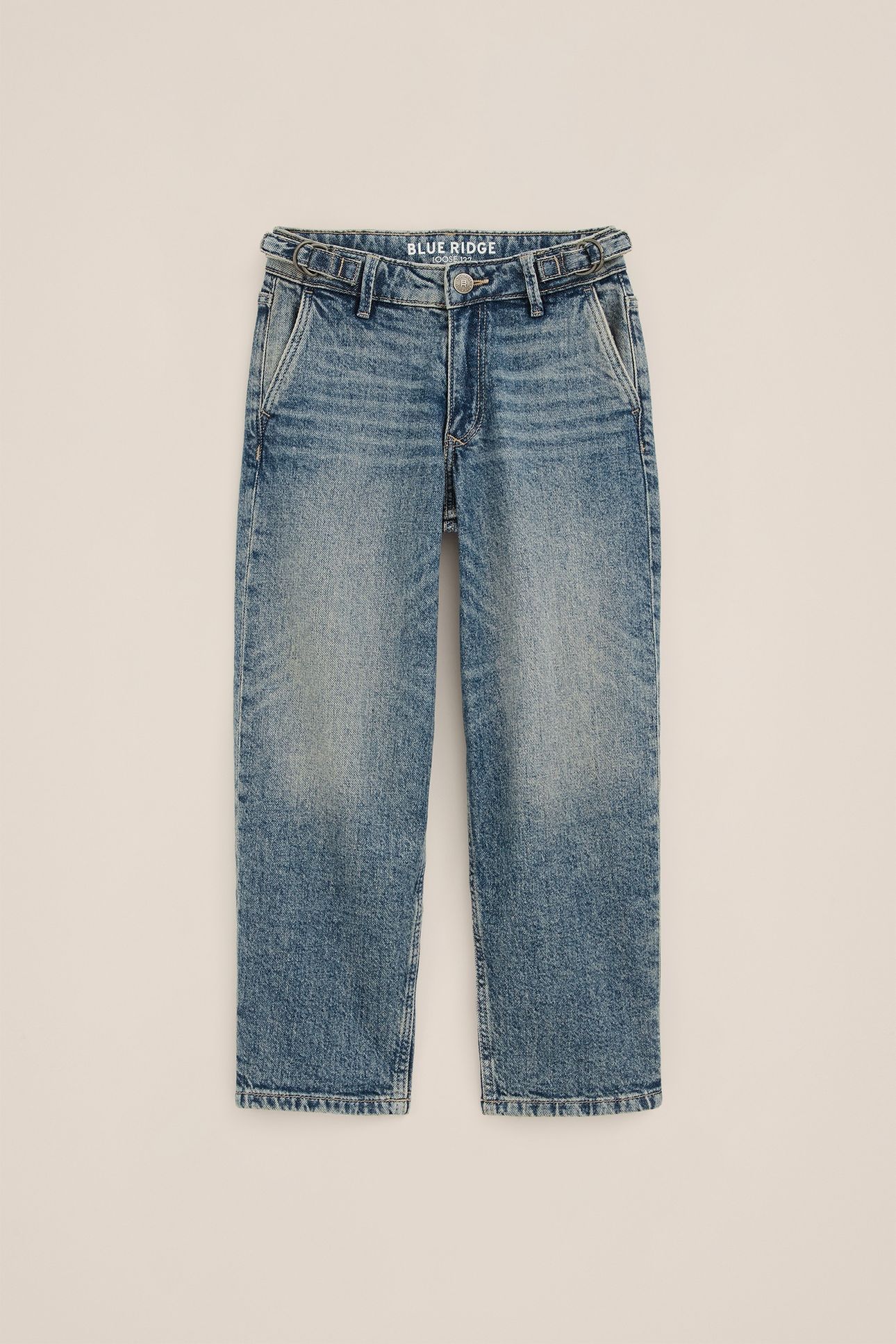 5-POCKET MID WAIST DARK BLUE 3