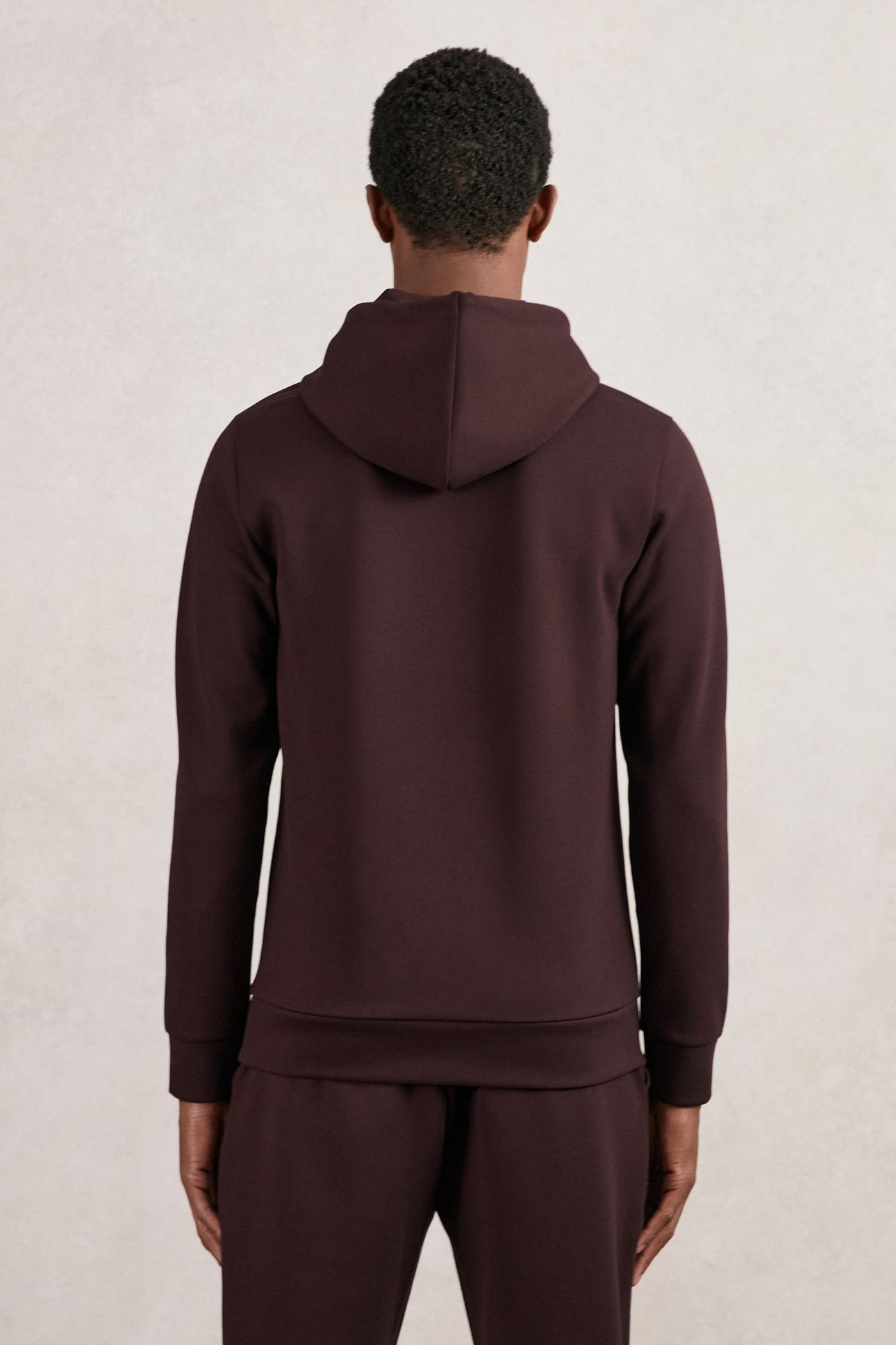 LS INTERLOCK HOODY CHERRY RED 2