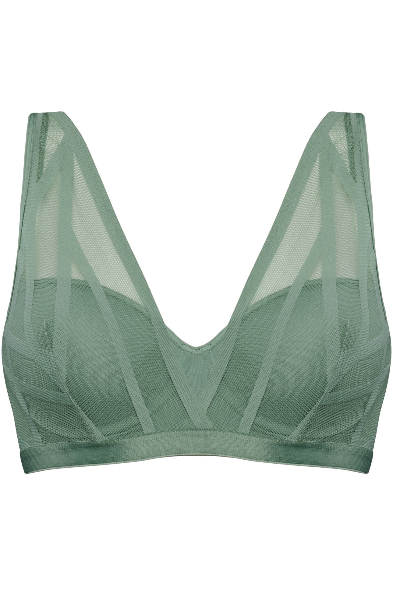 THE ILLUSIONIST BRAPLUNGE BALCONYWIRED PADDED GREEN 3