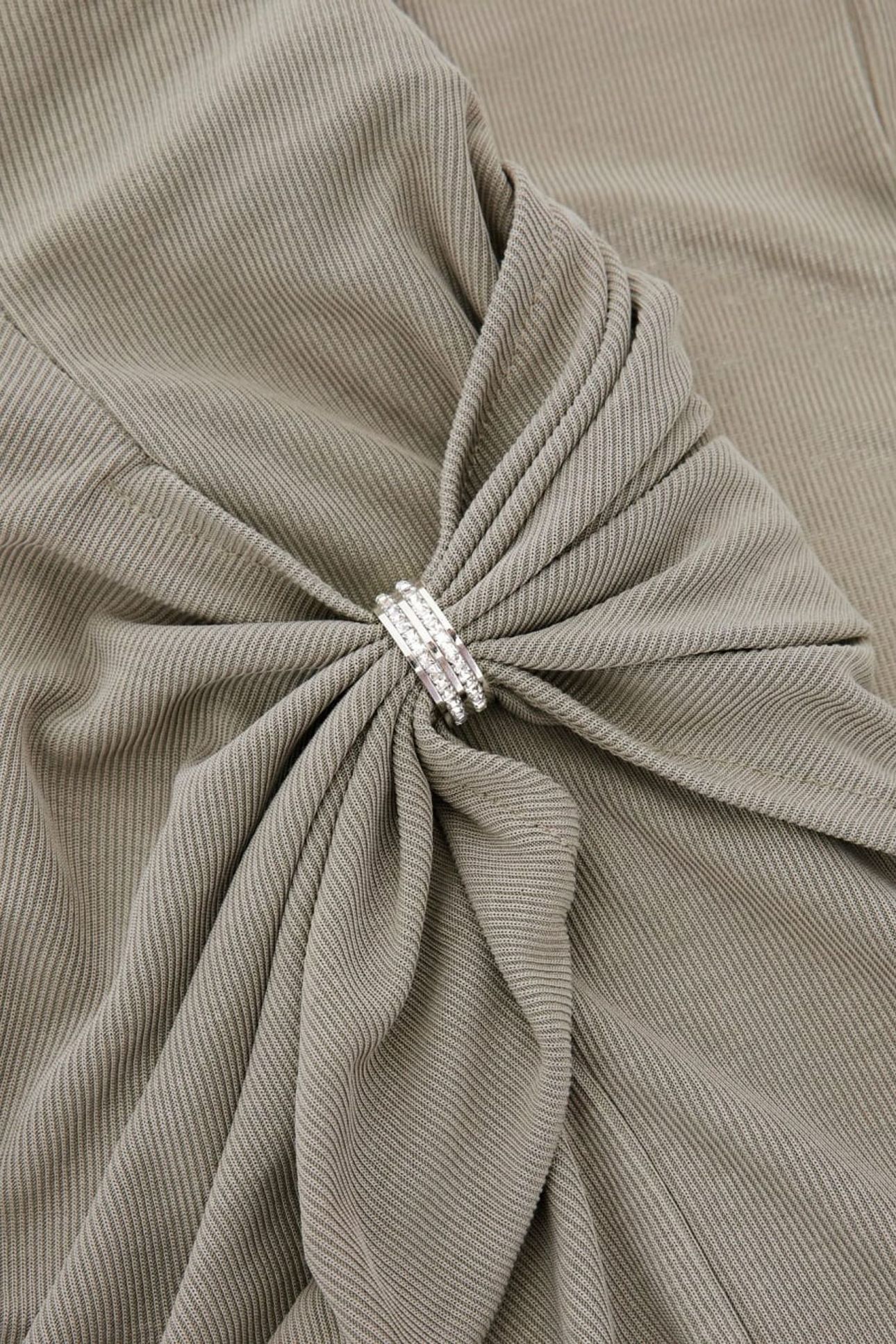 GUESS ECO AIMEE JEWEL DRAP SKI MOSSY GREEN 3