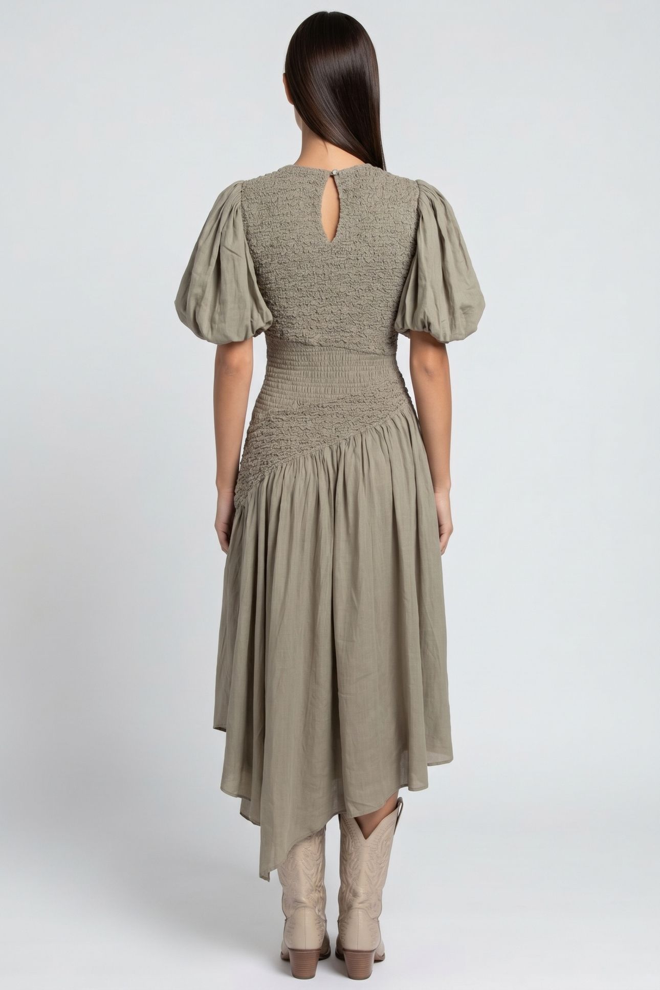 TRINA DRESS KHAKI 2