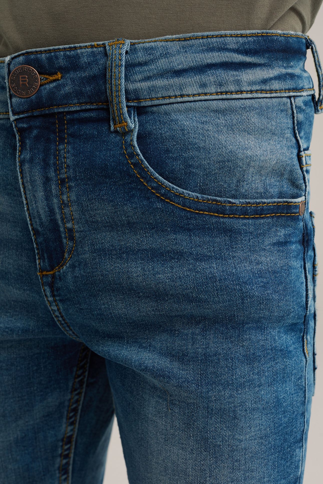 5-POCKET MID WAIST BLUE 5