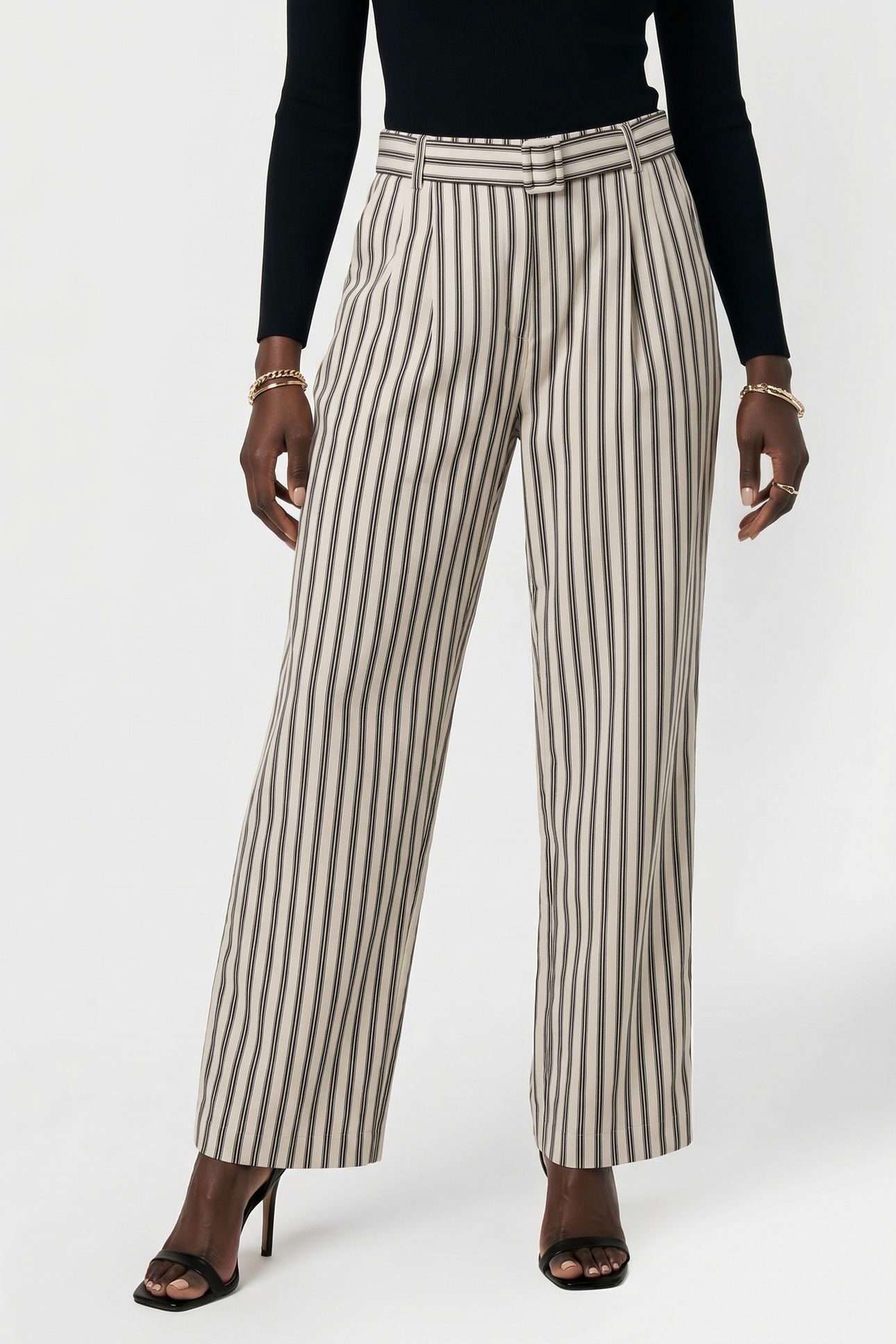PAUL STRIPED TROUSER BEIGE 1