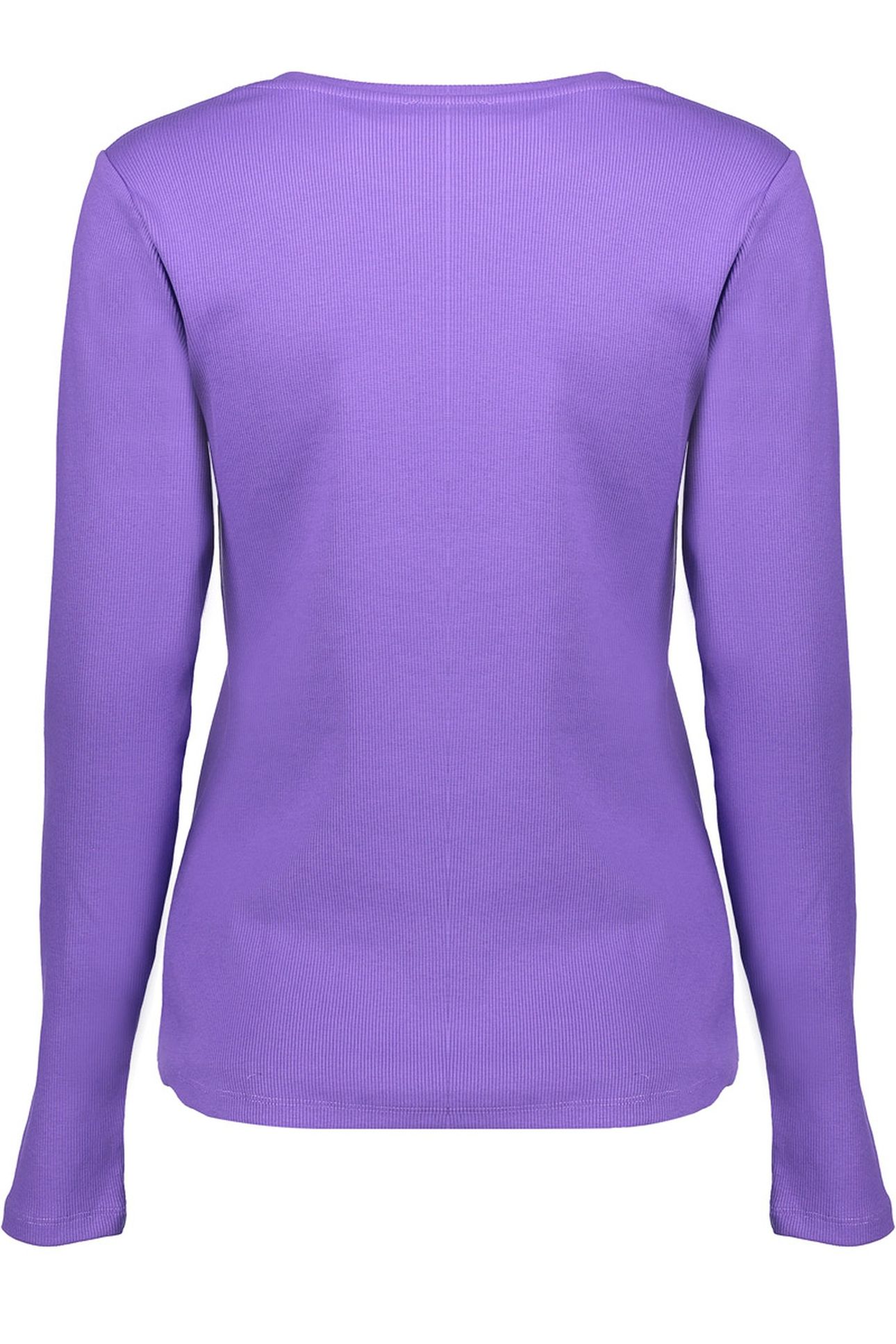 T-SHIRT RIB ROUND NECK PURPLE 2