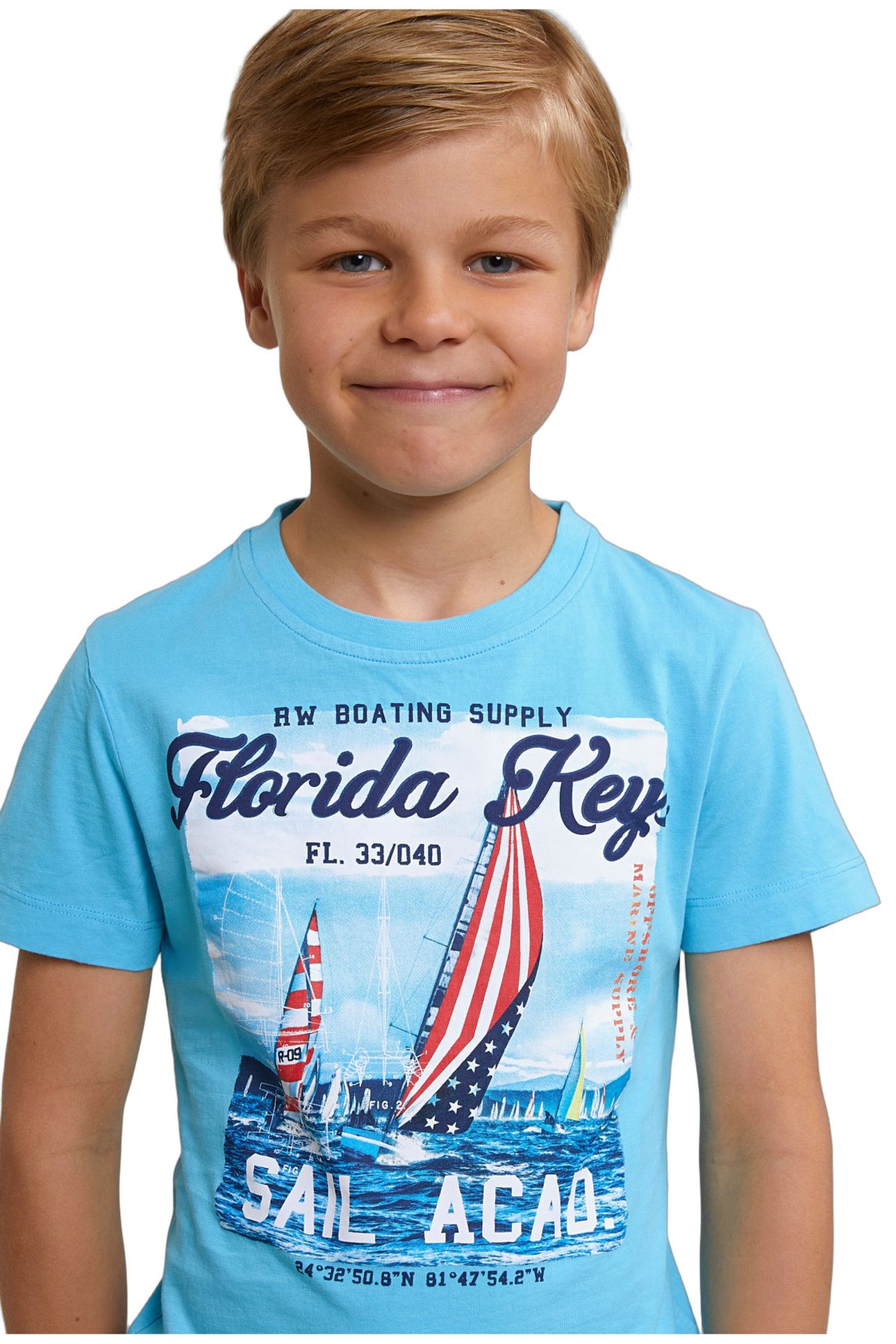 NORMAL FIT BASIC T-SHIRT SHORT SLEEVES ACQUA 3