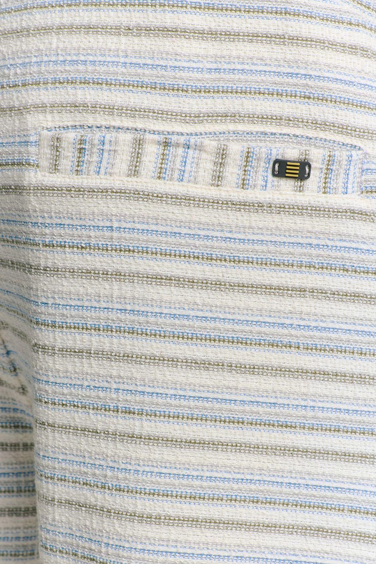 SHORT JERSEY MULTI COLOURED JACQUARD SLUB STRIPE DEEP BLUE 7