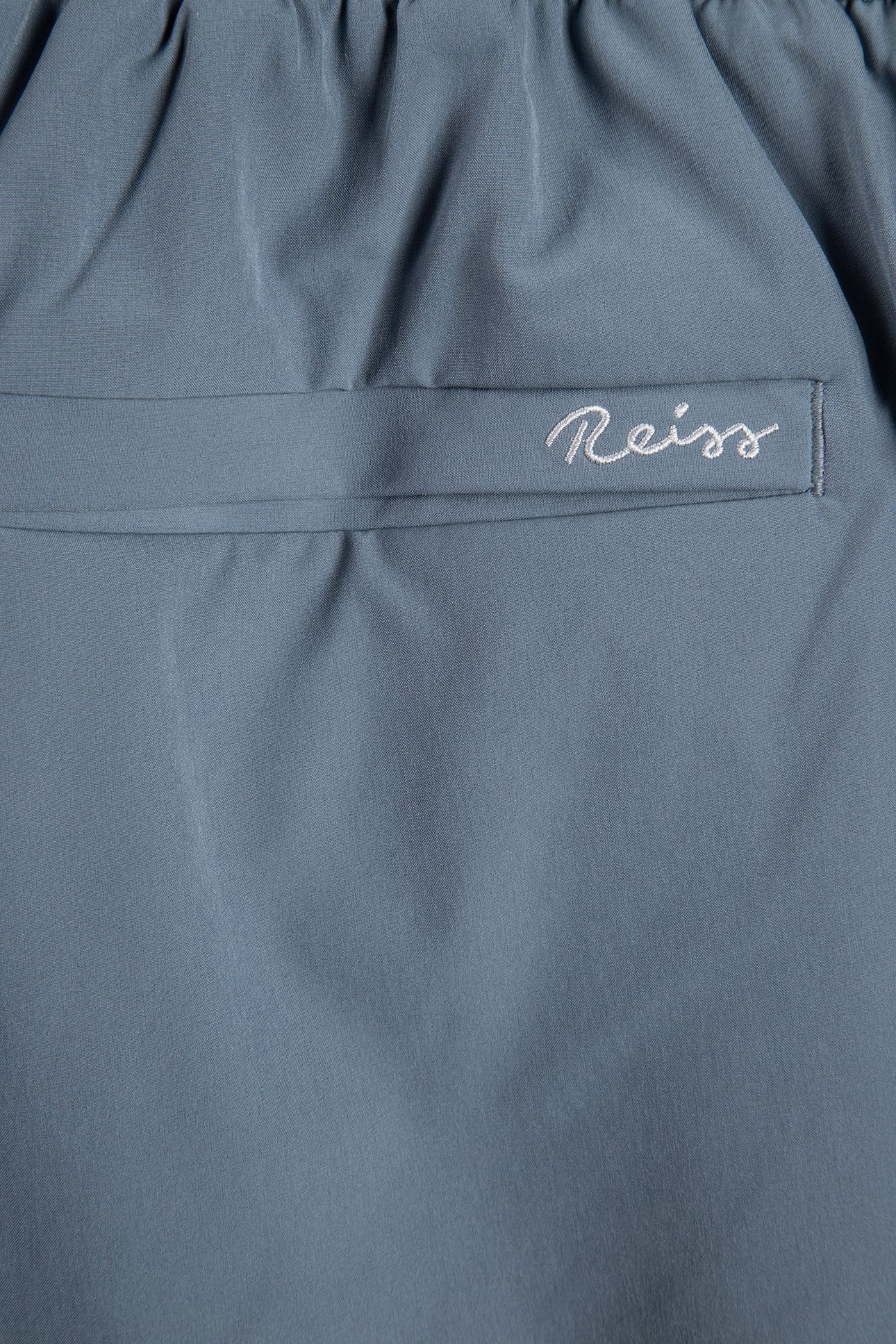SWIM SHORT WITH PIPING AIRFORCE BLUE/WHITE 4