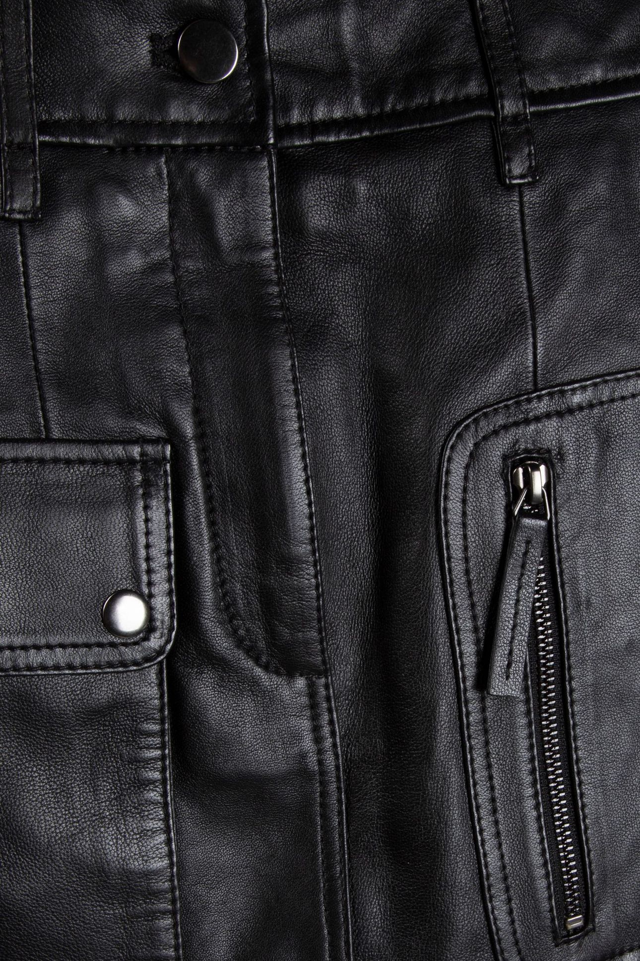 NOOMI LEATHER SKIRT BLACK 5