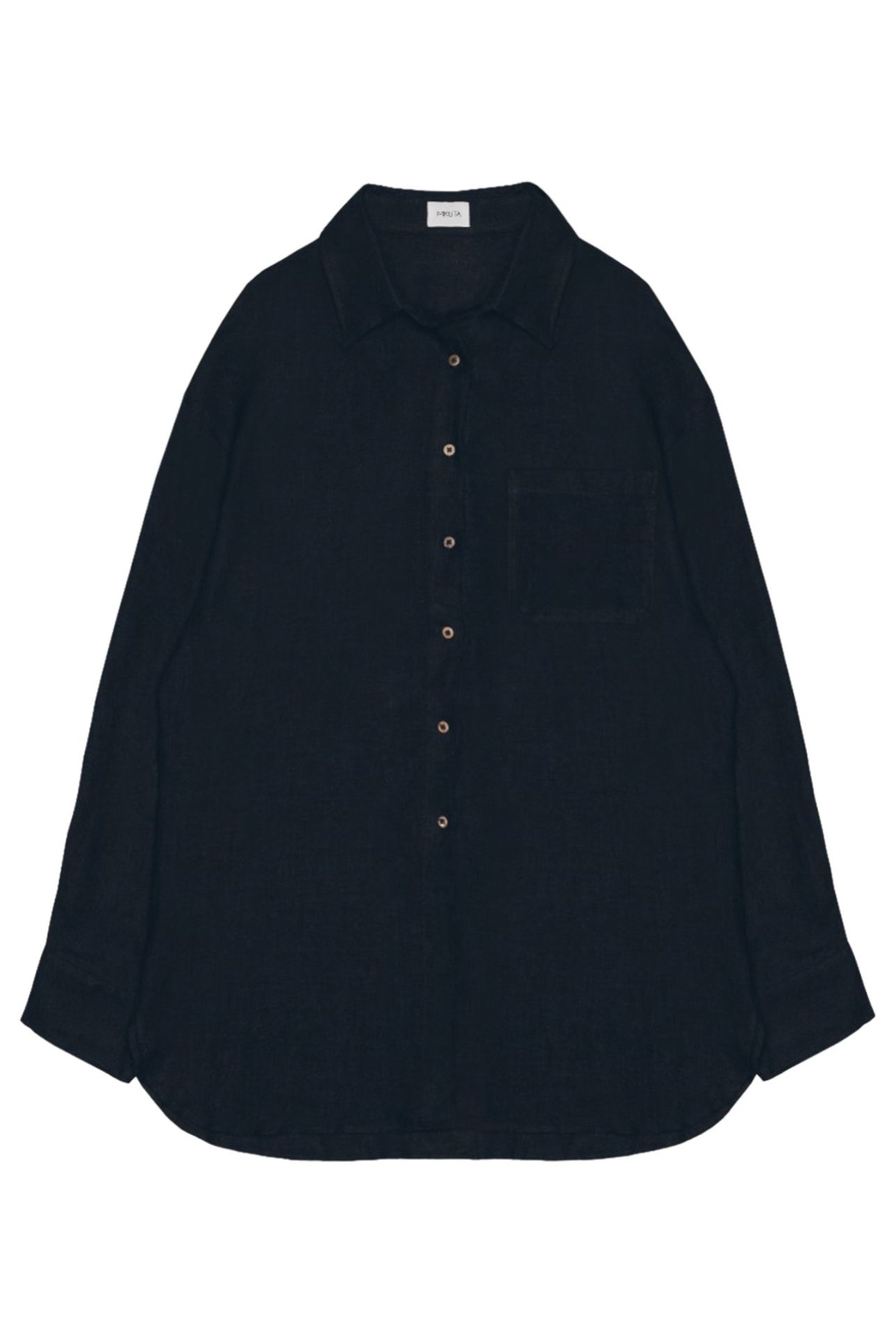 THE BLACK LINEN SHIRT BLACK 3