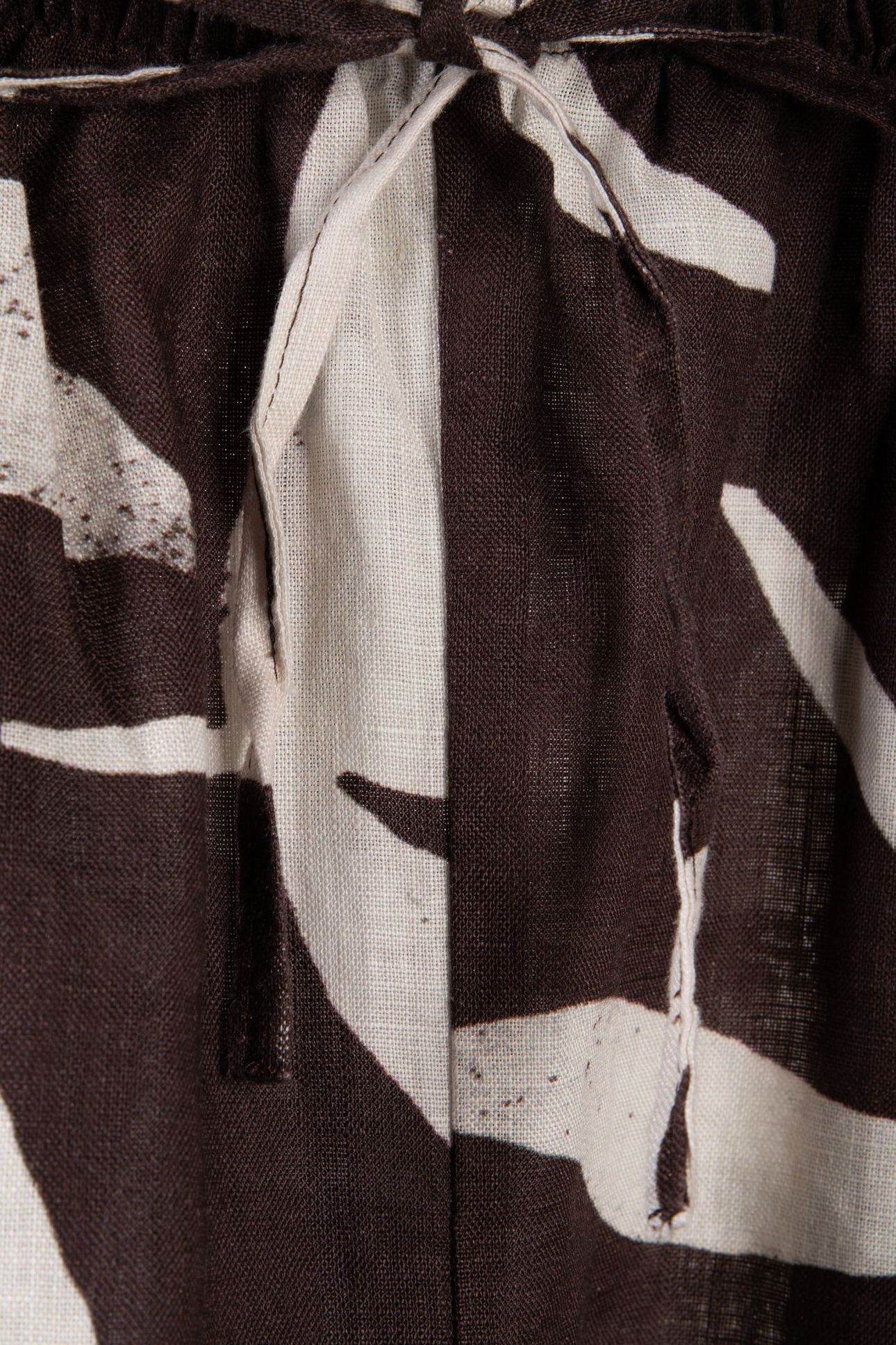 NADIA LINEN SHORTS BROWN 5