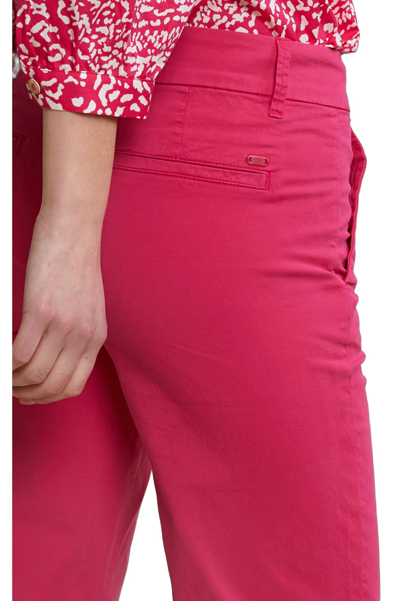 FUCHSIA STRAIGHT STRETCH PANTS 4