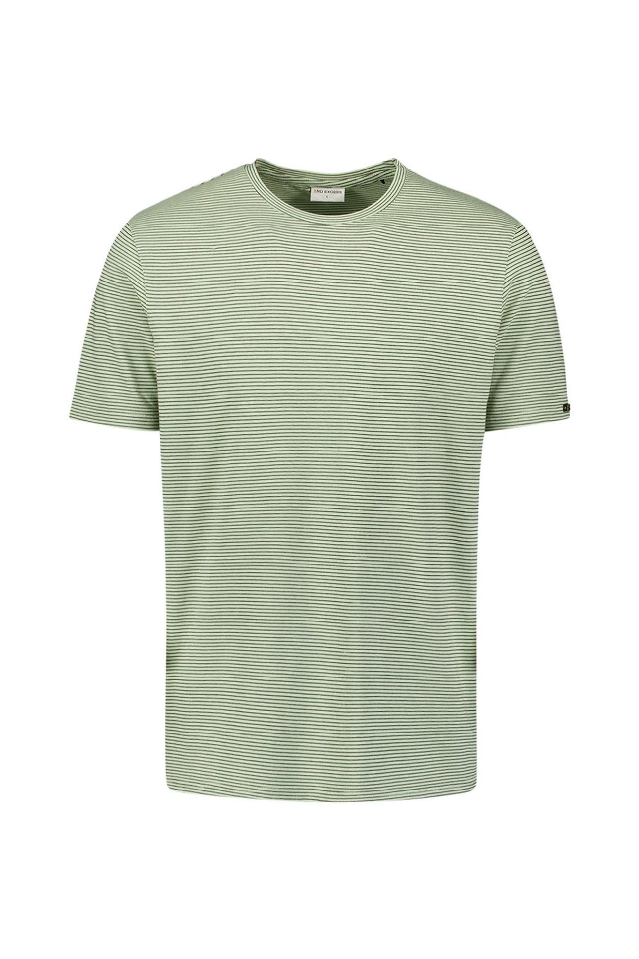 T-SHIRT CREWNECK STRIPES MINT 6