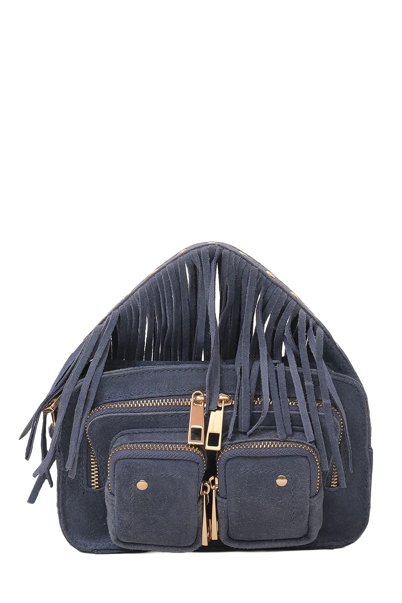 HELENA FRINGE SUEDE JEANS W. GOLD 1
