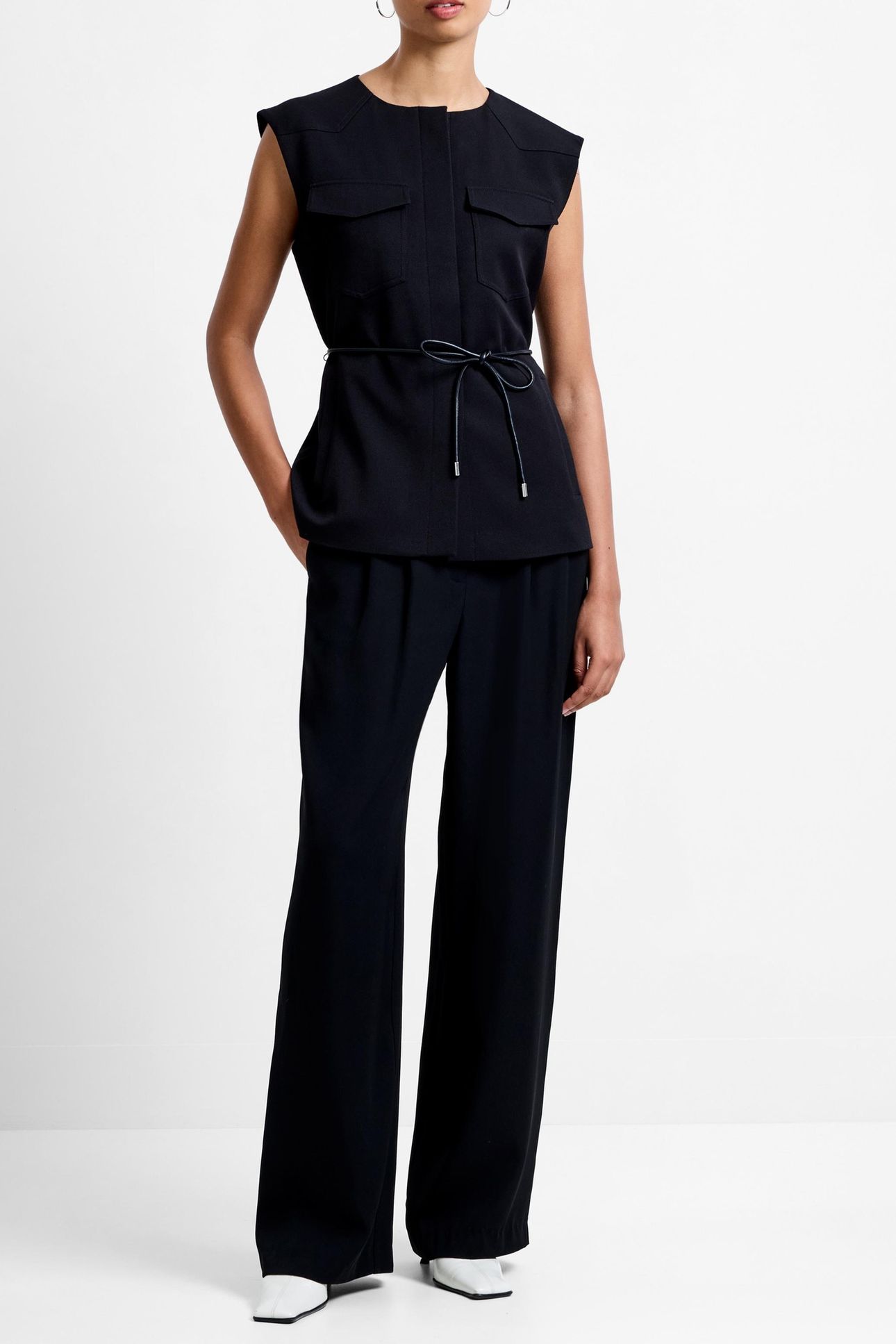 CLOVER TIE WAISTCOAT BLACK 2