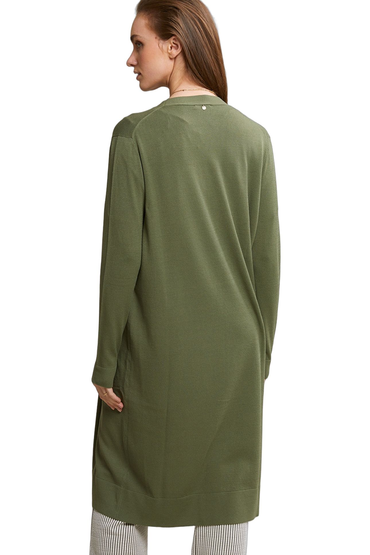 KHAKI LONG CARDIGAN LONG SLEEVES 3