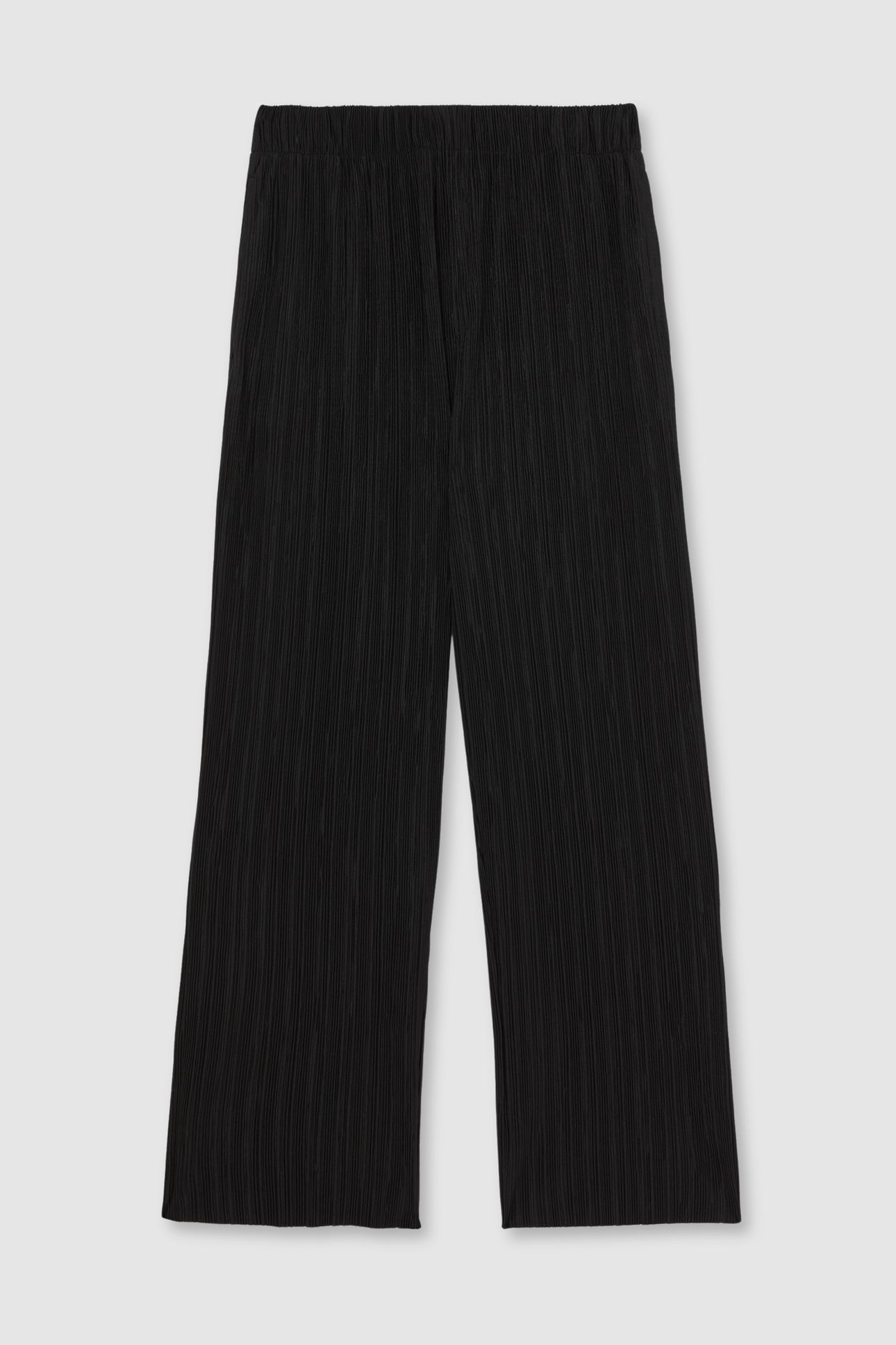 PLISSE WIDE LEG TROUSER BLACK 4