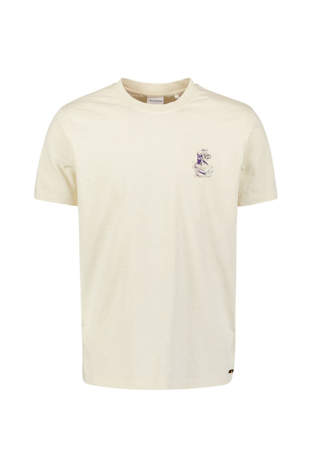 T-SHIRT CREWNECK SLUB PLACED PRINTS OFFWHITE 5
