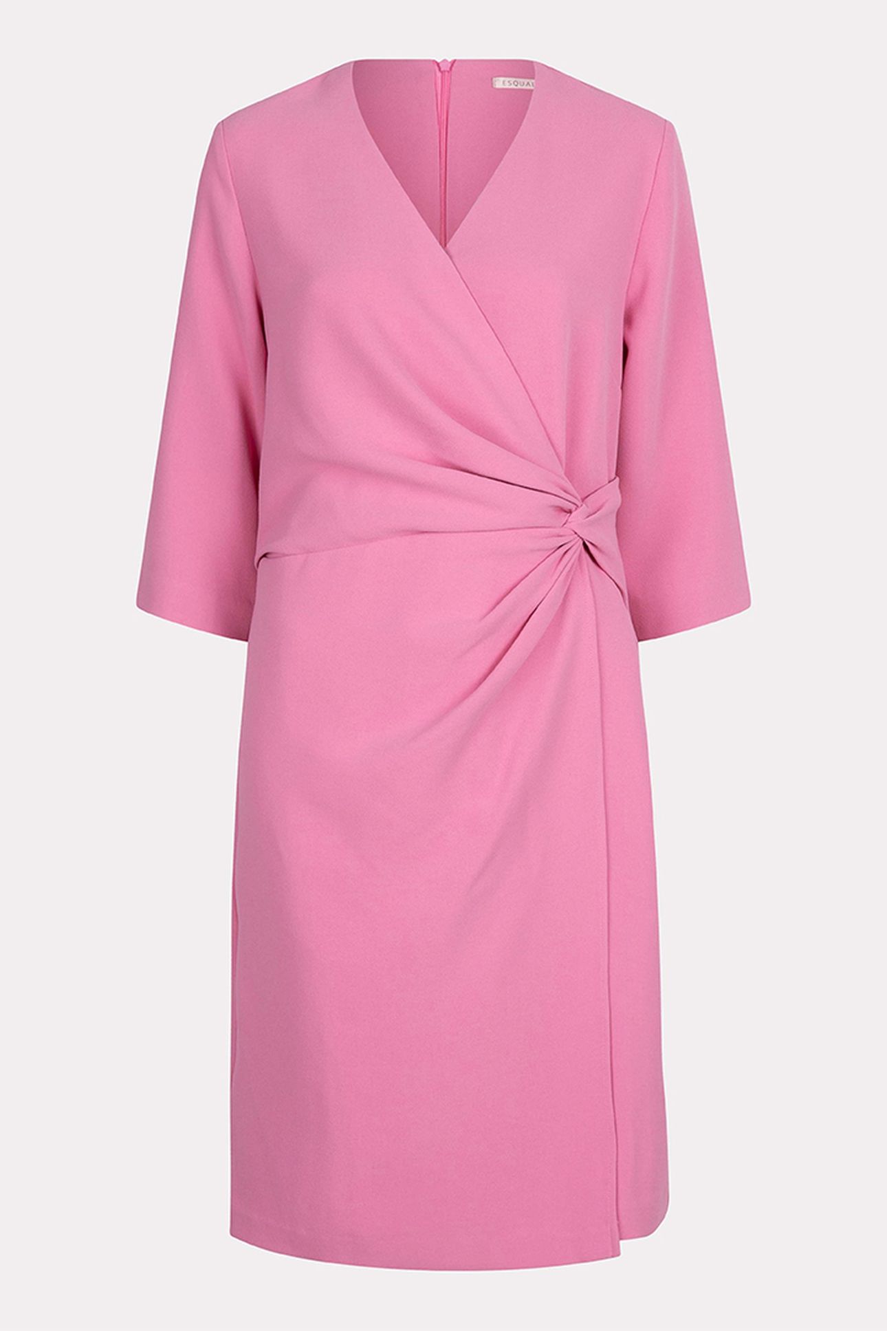DRESS OVERLAP KNOT S/SLVE ROSE 5