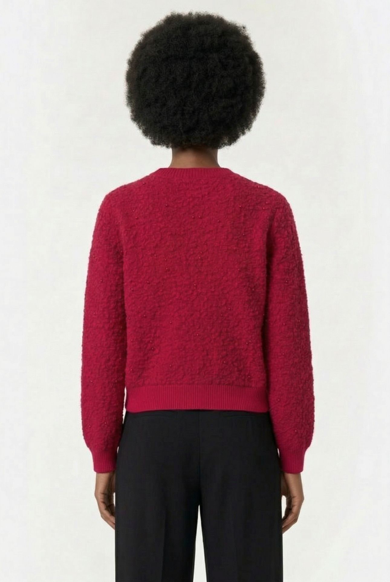 WAFFLE SWEATER RED 2