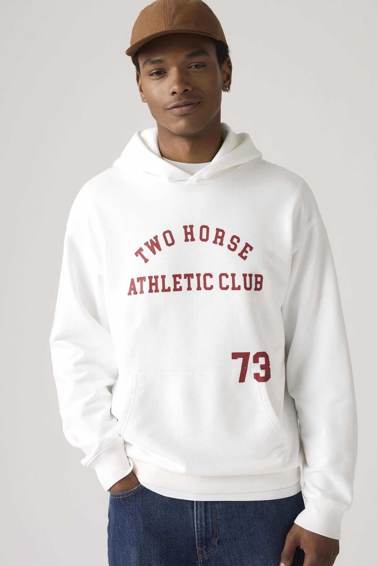 TWO HORSE CROPPED HOODIE 1