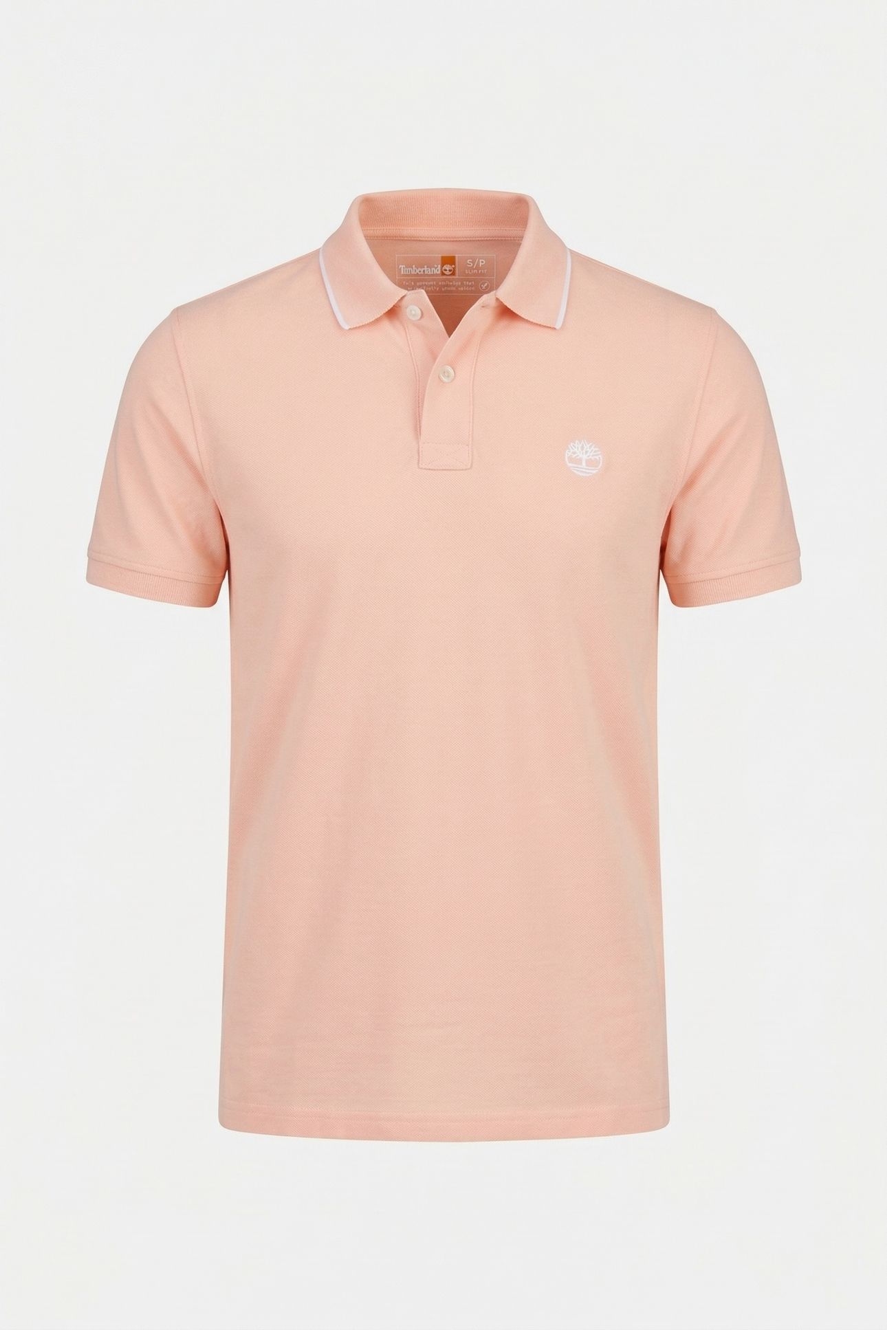 MILLERS RIVER PRINTED SHORT SLEEVE POLO TROPICAL PEACH 4