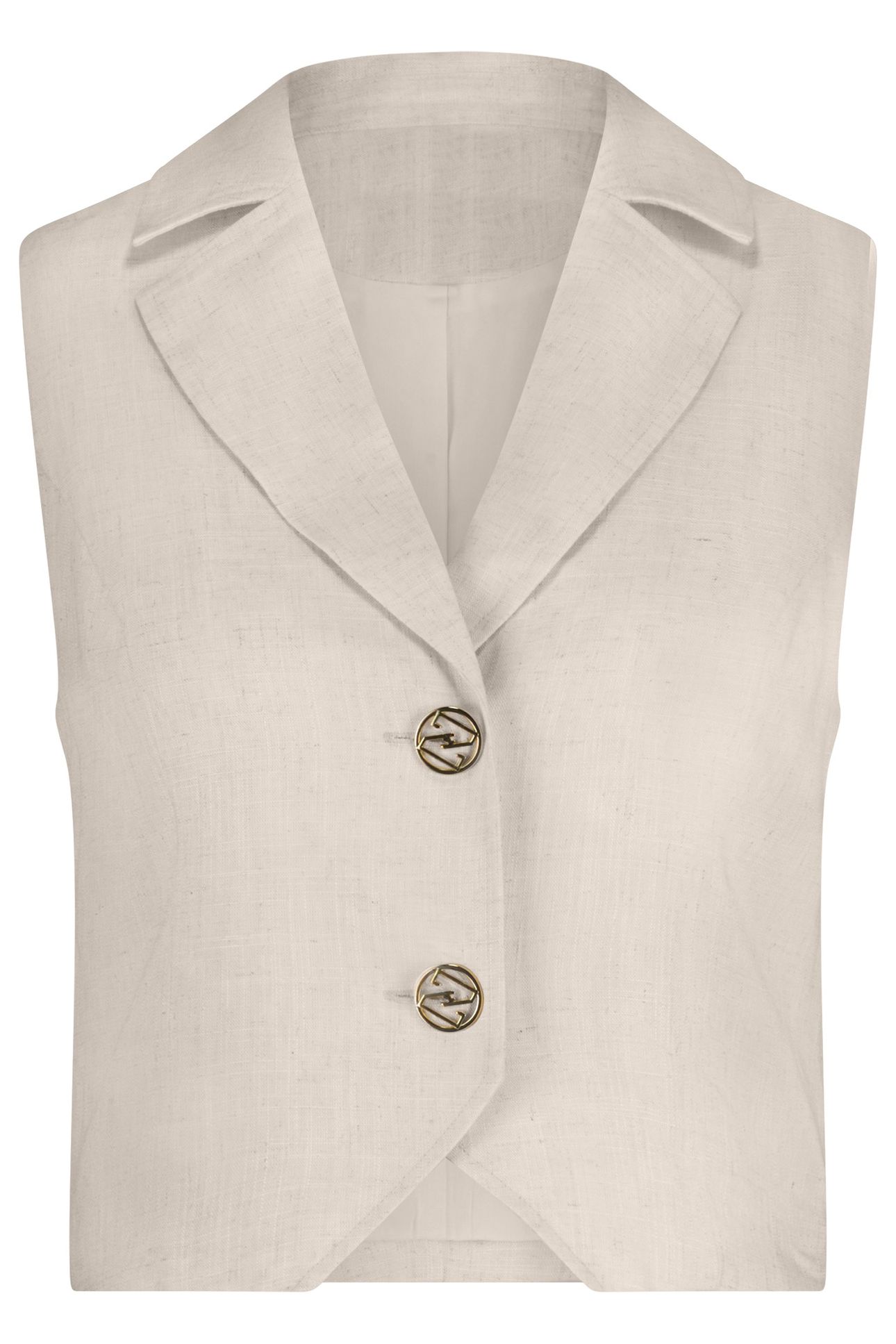 CHAIA WAISTCOAT NEUTRAL 1