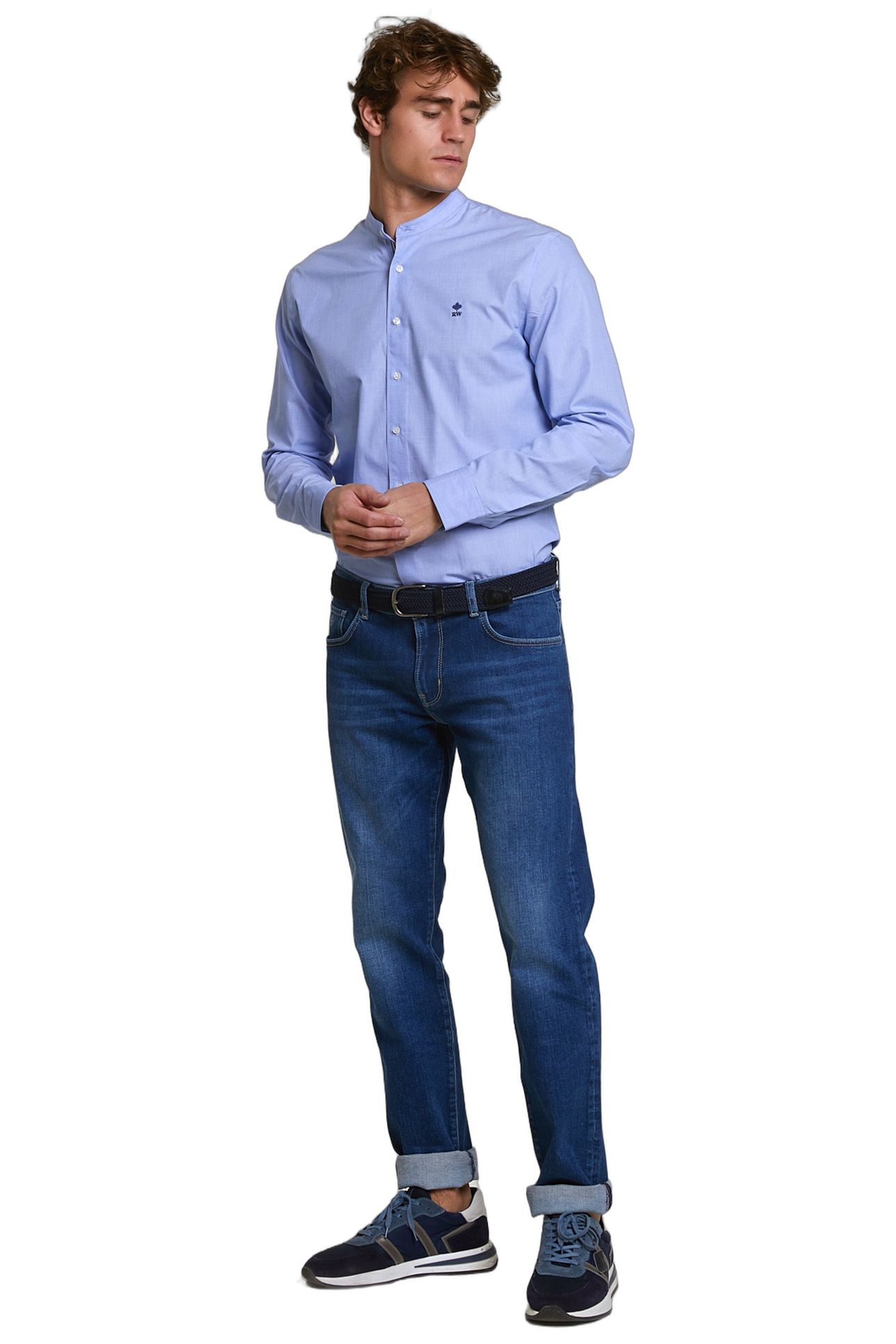 SLIM FIT UNI SHIRT BLUE 2