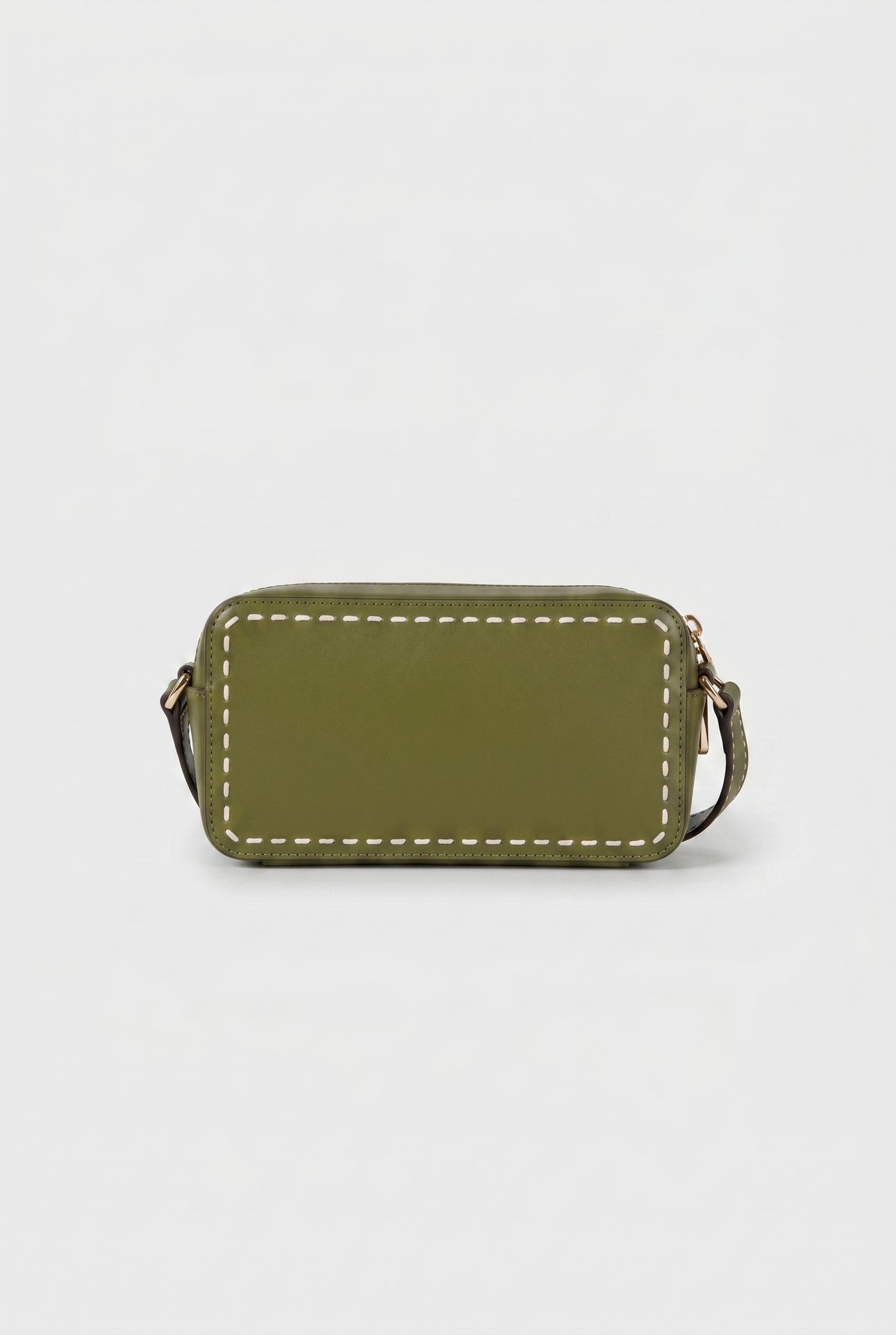SMALL DOUBLE ZIP CAMERA CROSSBODY SMOKEY OLIVE 3