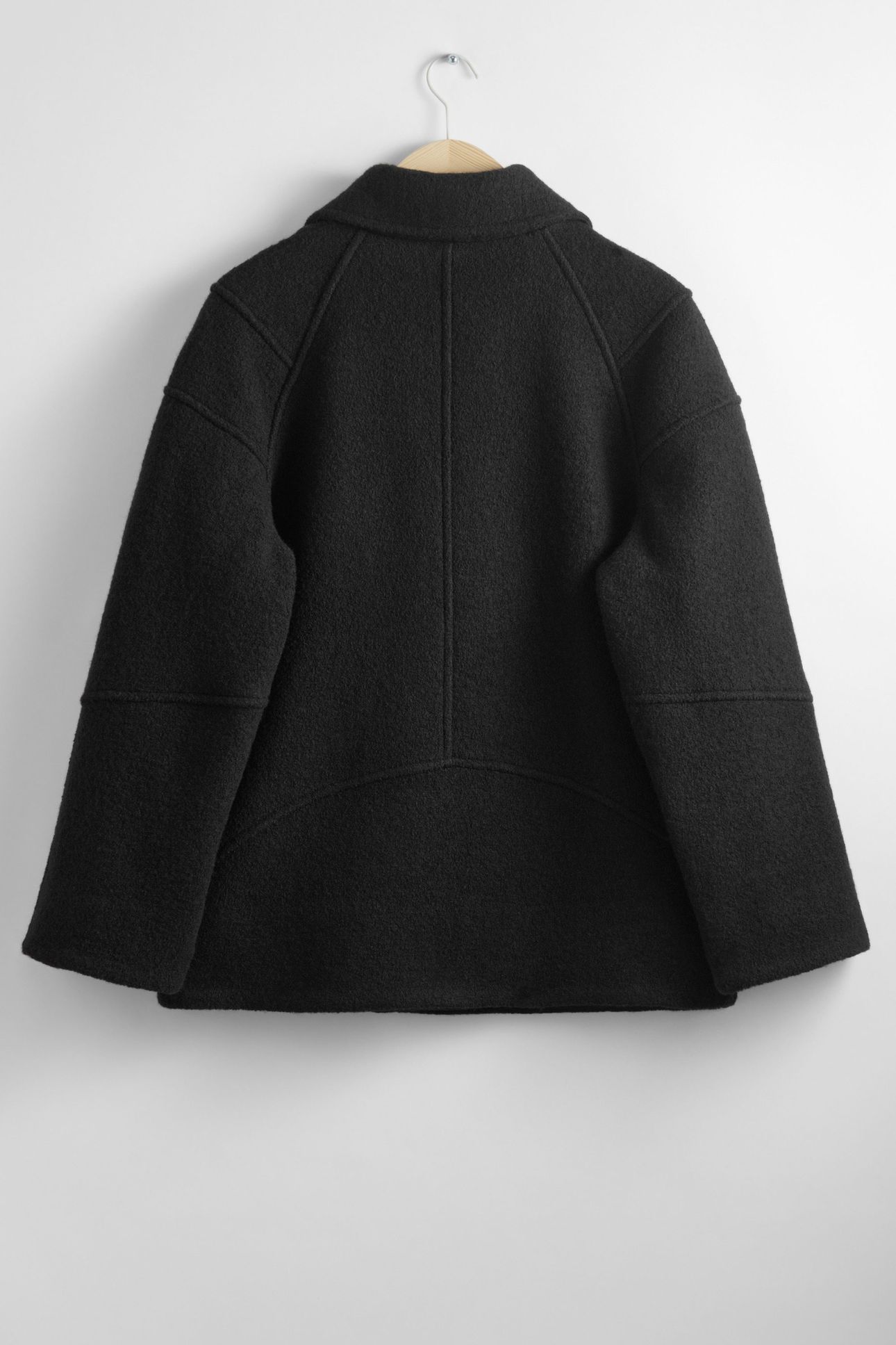 JODIE WOOL BIKER JACKET BLACK 2